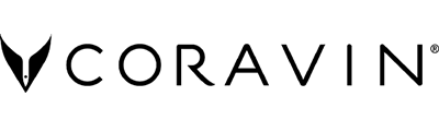 Logo de la marca Coravin para conservar el vino