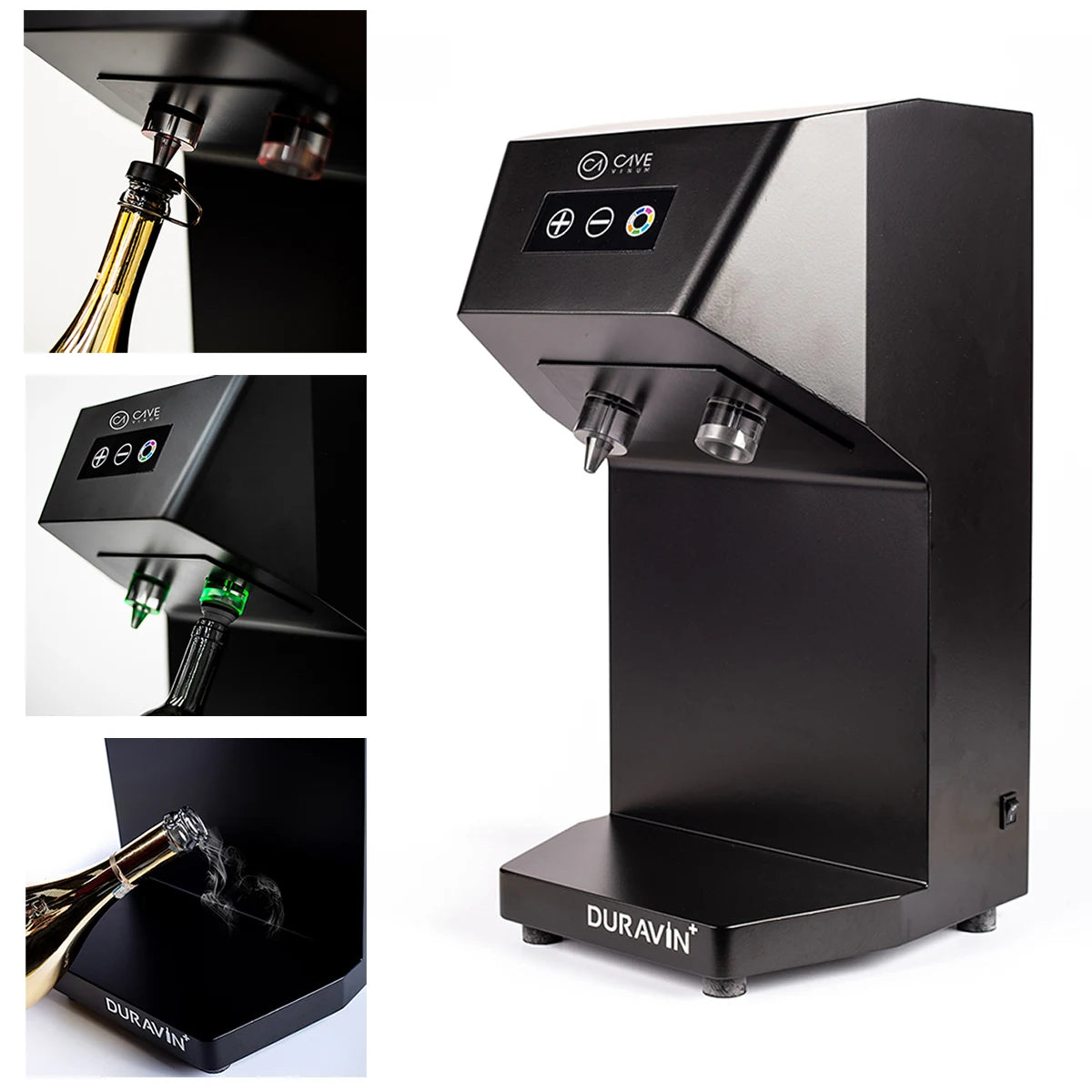 Cave Vinum Duravin+ by Winefit preserver: overall view and operating details