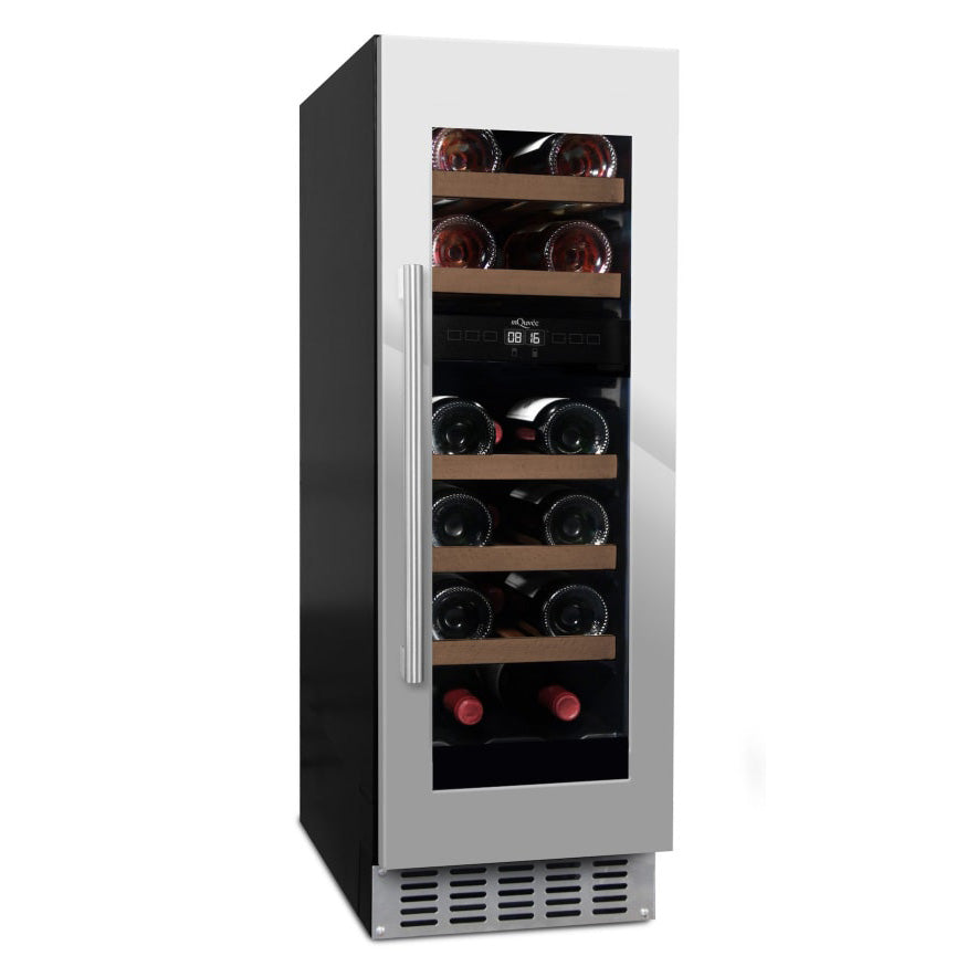 Vinoteca 16 botellas mQuvée WineCave 780 30D doble zona Stainless