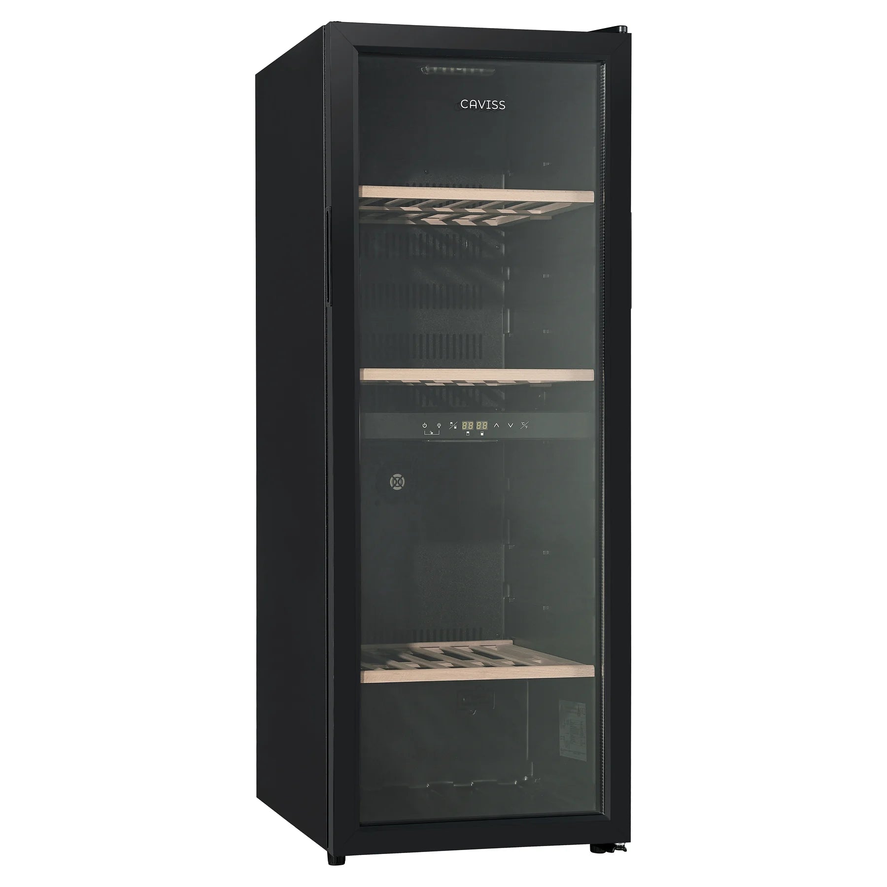 Vinoteca Caviss CT2PL100CB cerrada, vista frontal
