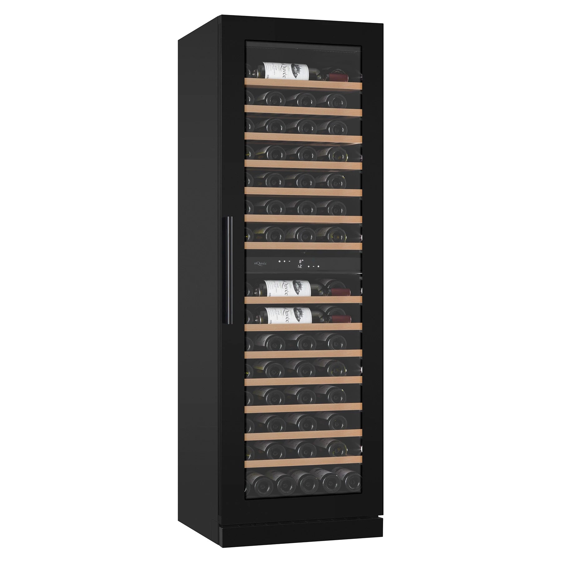 Wine Cooler 115 bottles mQuvée WineCave Exclusive 187 Anthracite Black Dual-zone