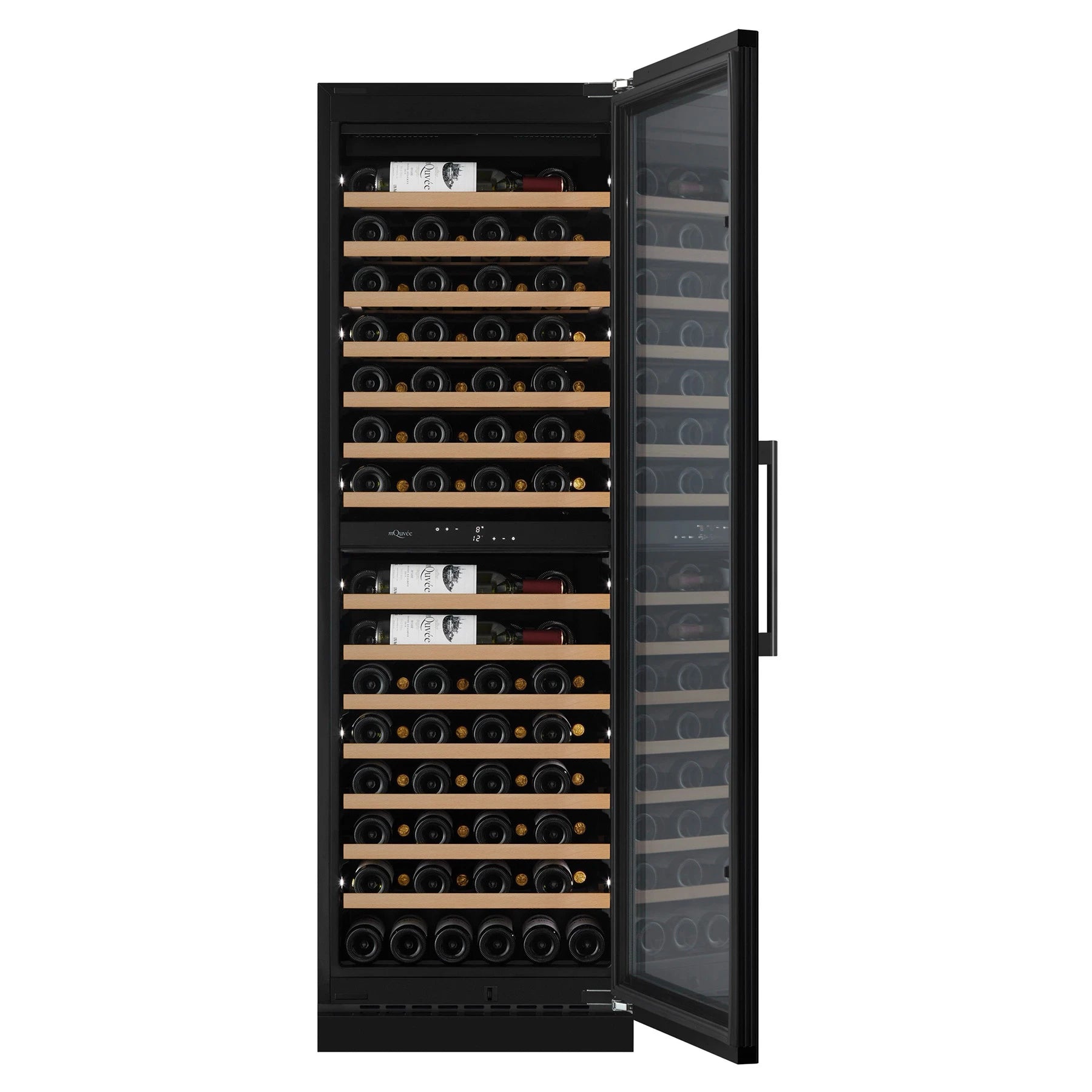 Wine Cooler 115 bottles mQuvée WineCave Exclusive 187 Anthracite Black Dual-zone