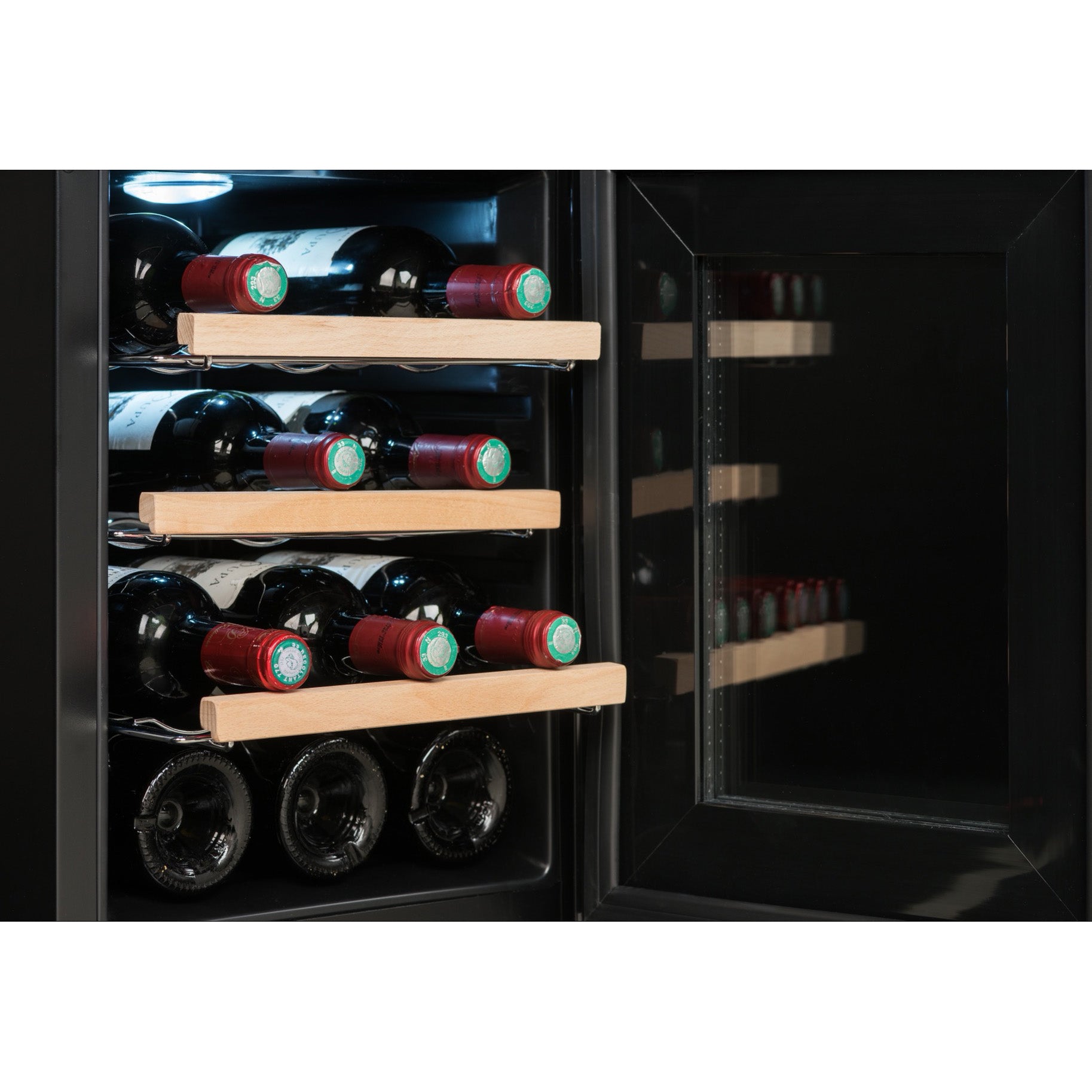 Vinoteca 12 botellas Climadiff CC12F detalle bandejas