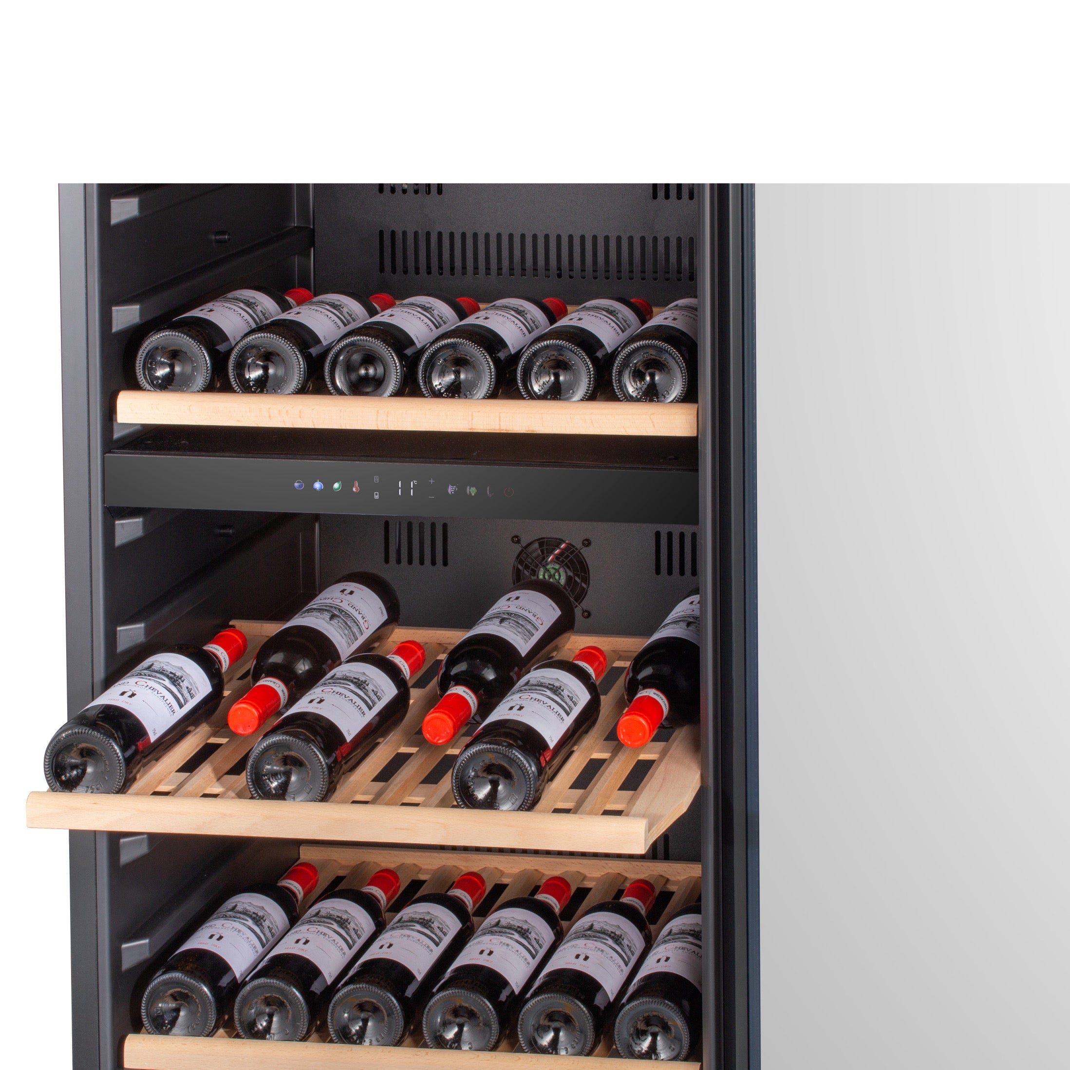 Vinoteca doble zona 120 botellas Caviss C2120CBEG bandejas deslizantes