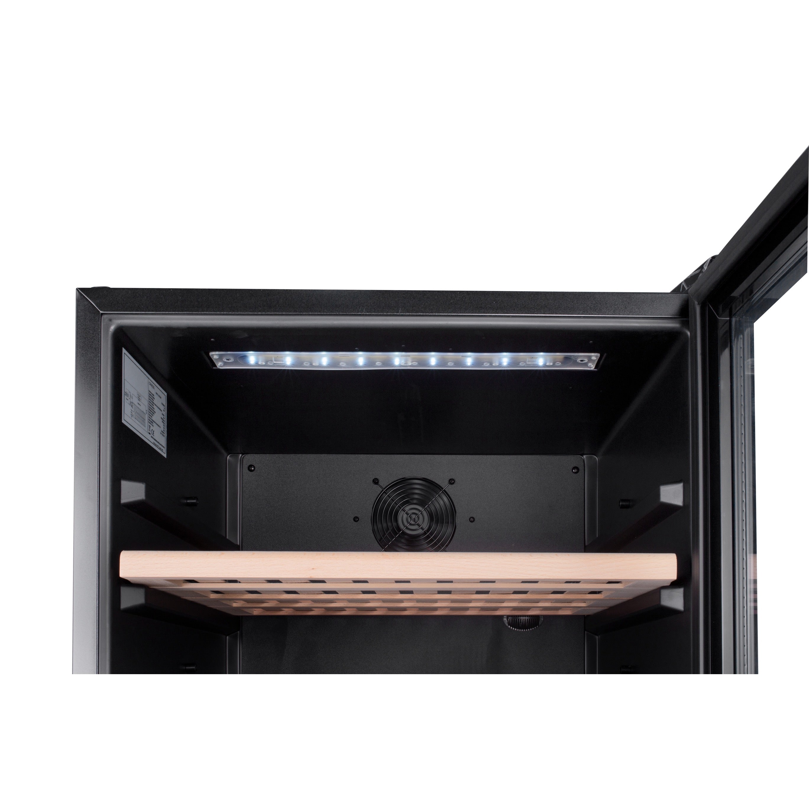 Vinoteca doble zona 120 botellas Caviss C2120CBEG luz interior led