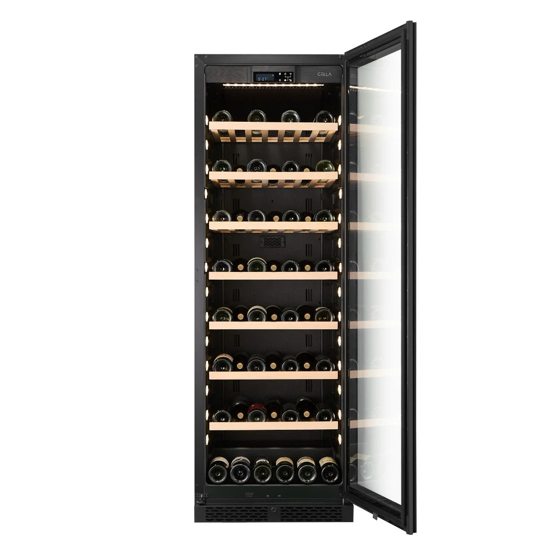 Vinoteca 102 botellas CELLA W122S Black
