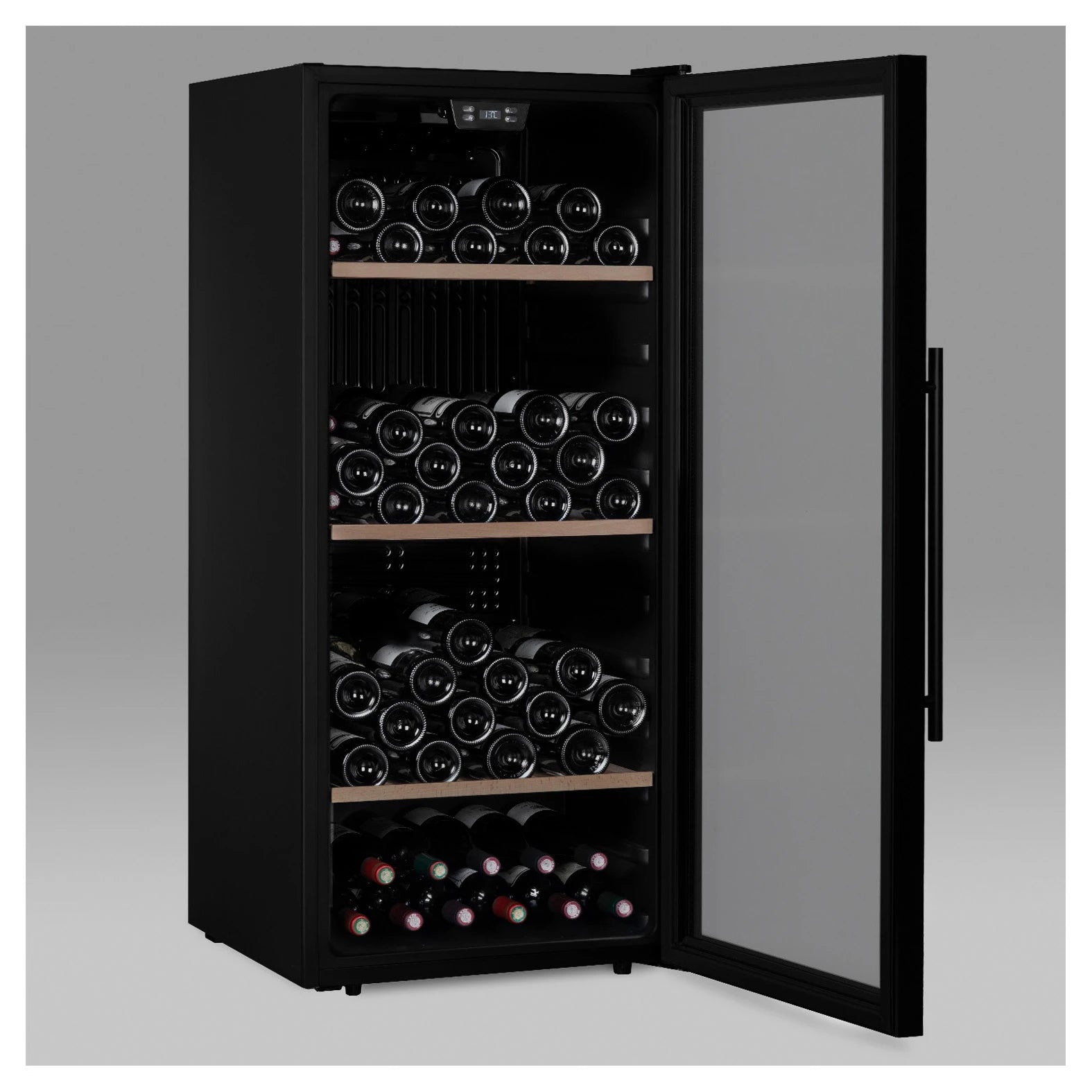 Detalle interior de la vinoteca Les Petits Champs CAVCB122 Black