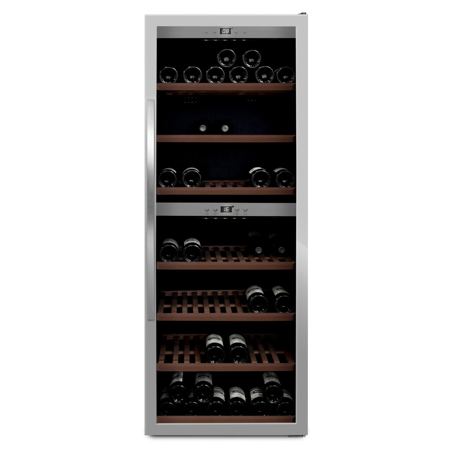 Wine Cooler 126 bottles mQuvée WineExpert 126 Stainless Dual-zone