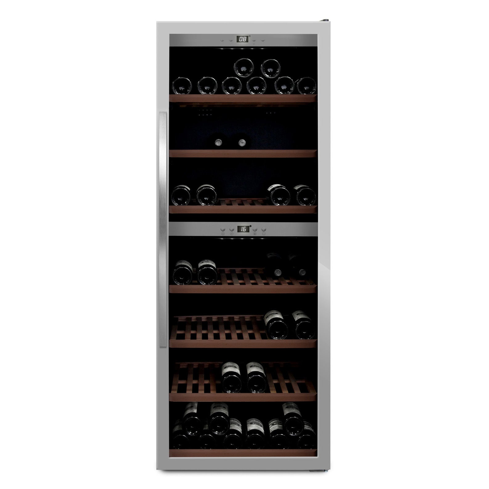 Wine Cooler 126 bottles mQuvée WineExpert 126 Stainless Dual-zone