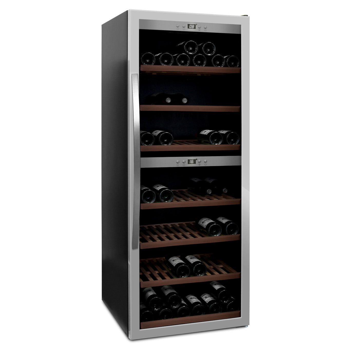 Wine Cooler 126 bottles mQuvée WineExpert 126 Stainless Dual-zone