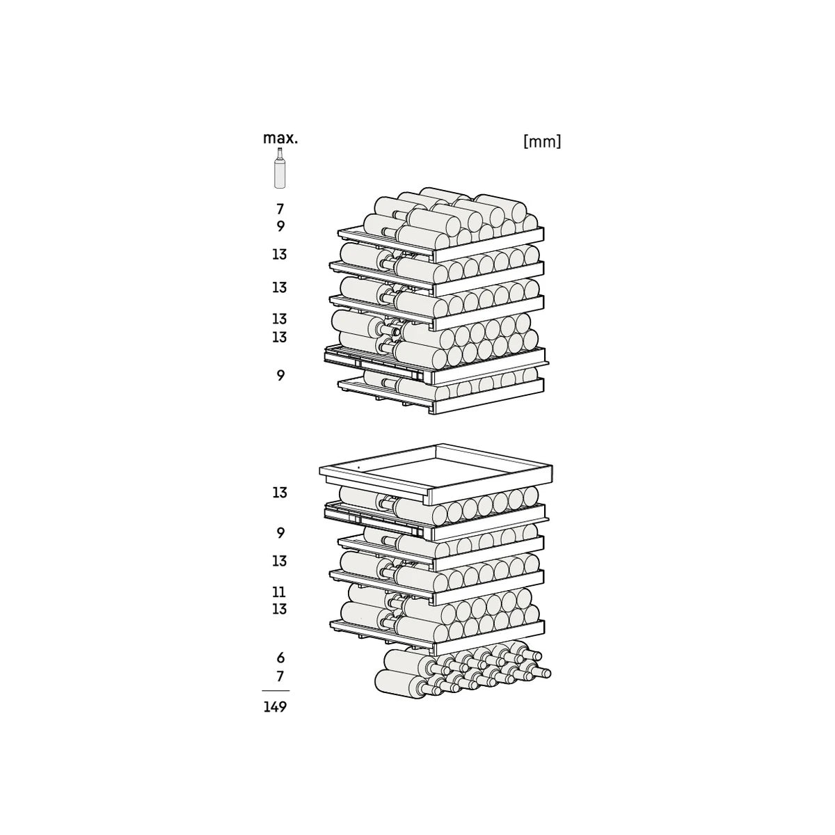 Wine Cooler 149 bottles Liebherr WPgbi 7483 Vinidor Selection