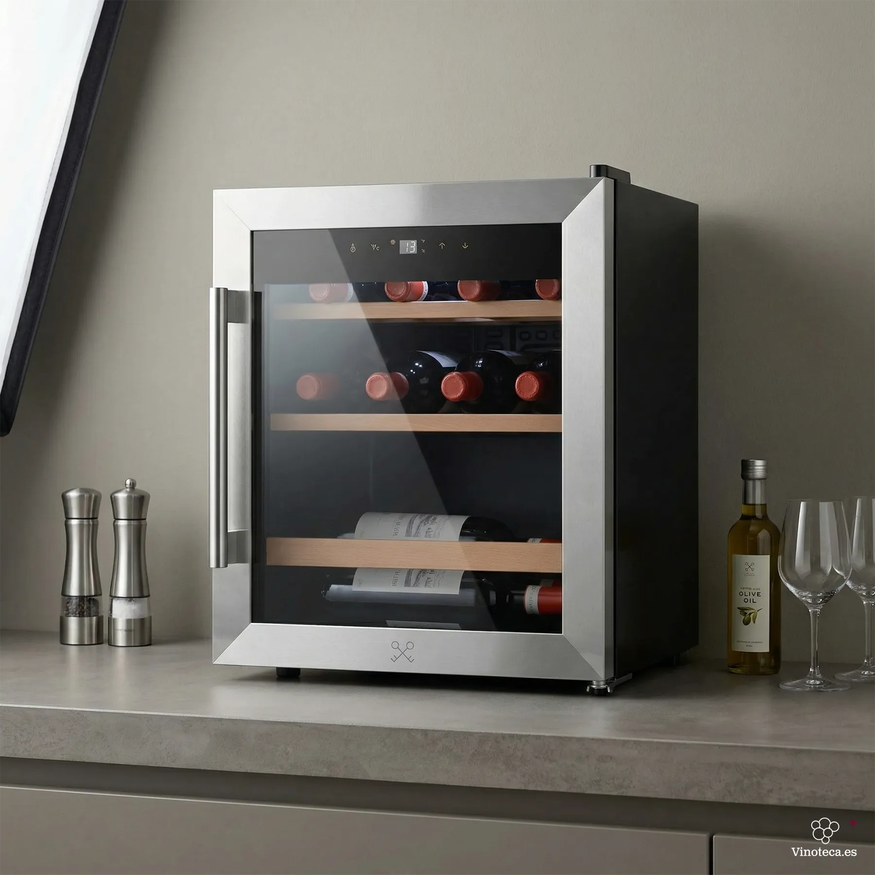 Vinoteca con compresor 15 botellas Les Petits Champs CAVC15