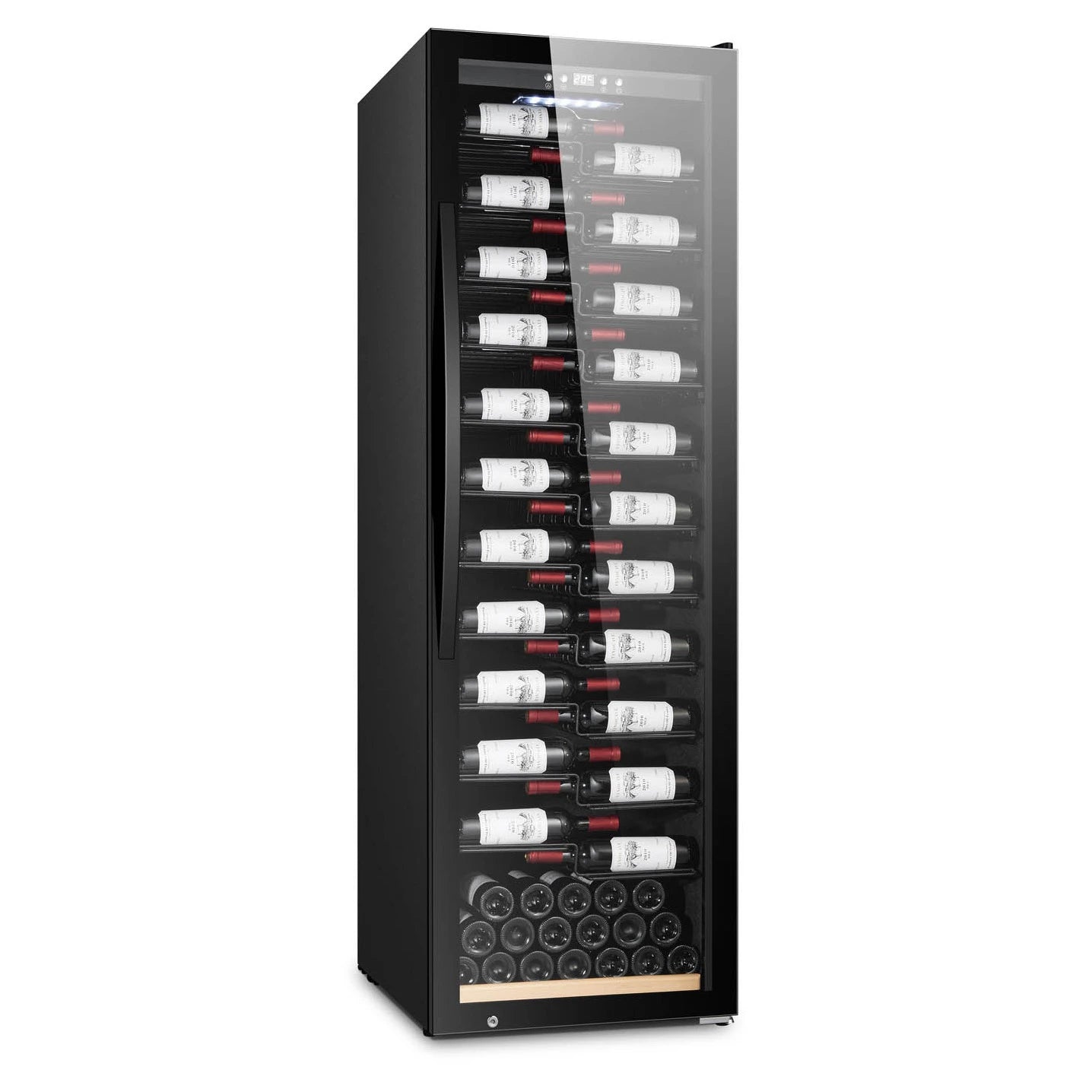 Wine Cooler 153 bottles mQuvée WineExpert 192 Fullglass Black Label-view Dual-zone