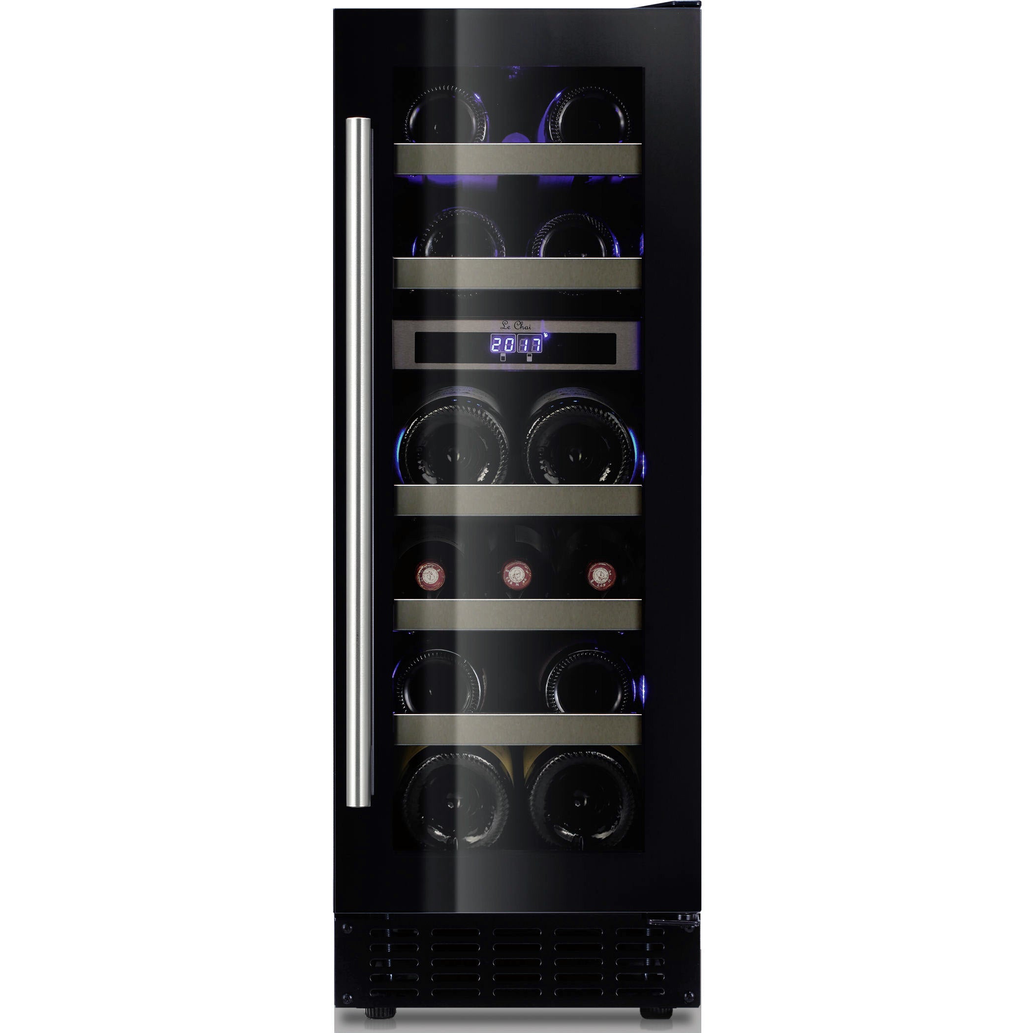 Vinoteca encastrable 16 botellas Le Chai LBN160  doble zona negro