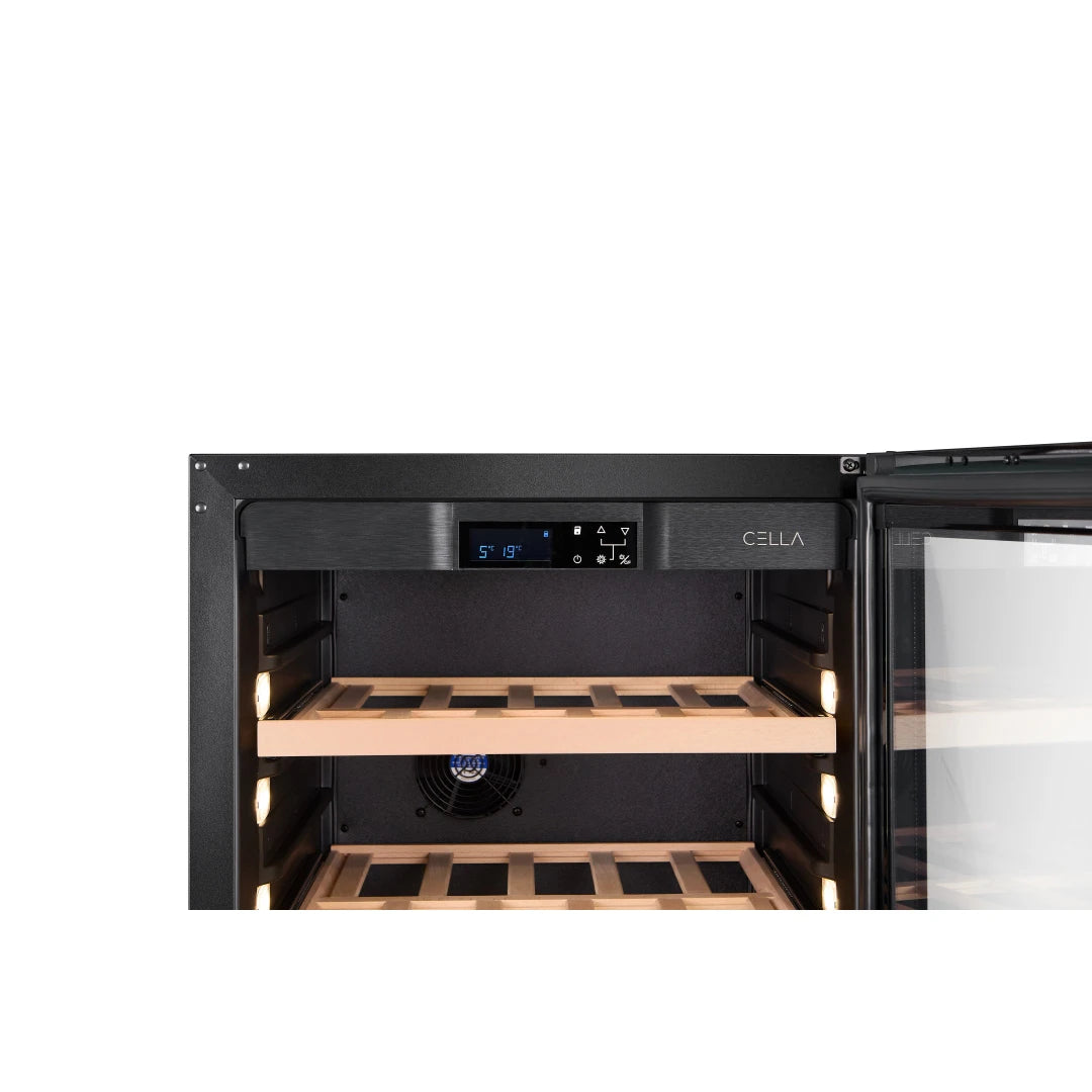 Wine Cooler 161 bottles CELLA W163S Black