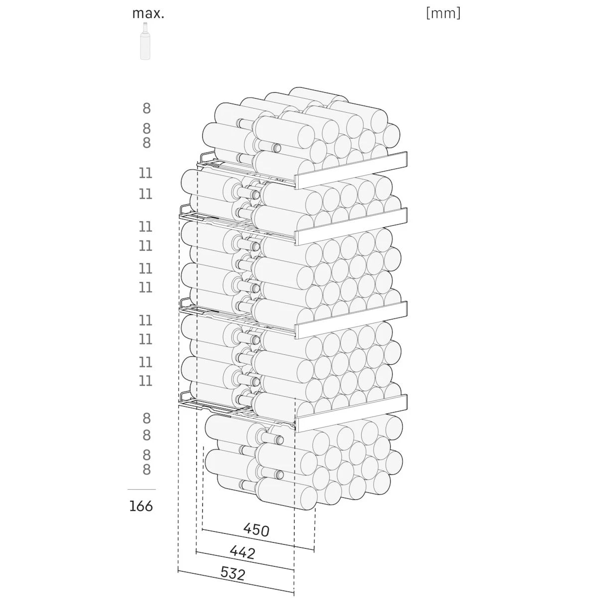 Vinoteca 166 botellas Liebherr WPbl 4601 GrandCru