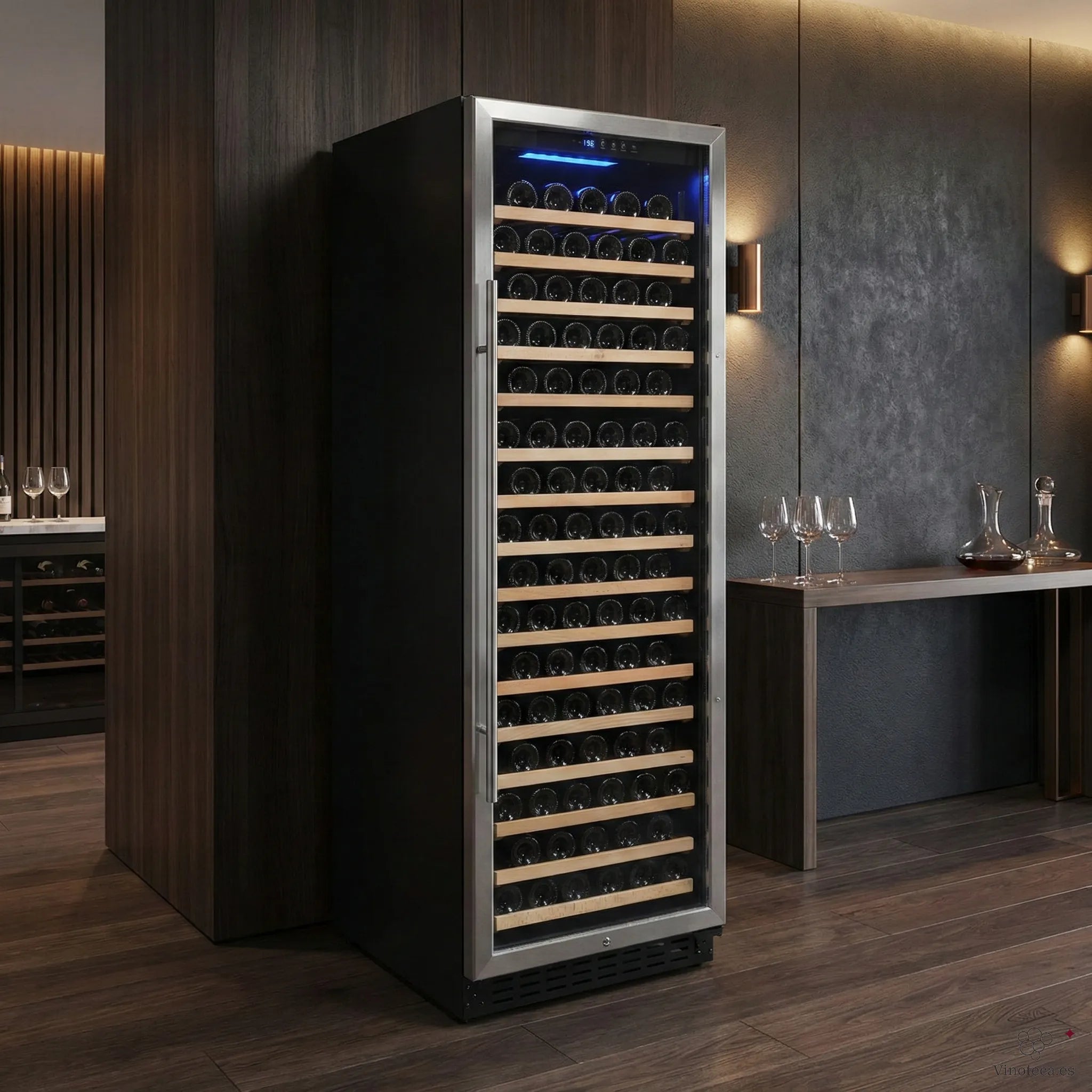 Wine Cooler 166 bottles Vinobox V168GC 1T Inox
