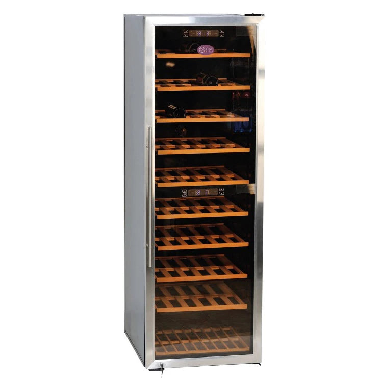 Wine Cooler 180 bottles Cavevinum CV-180-2T INOX Dual-zone