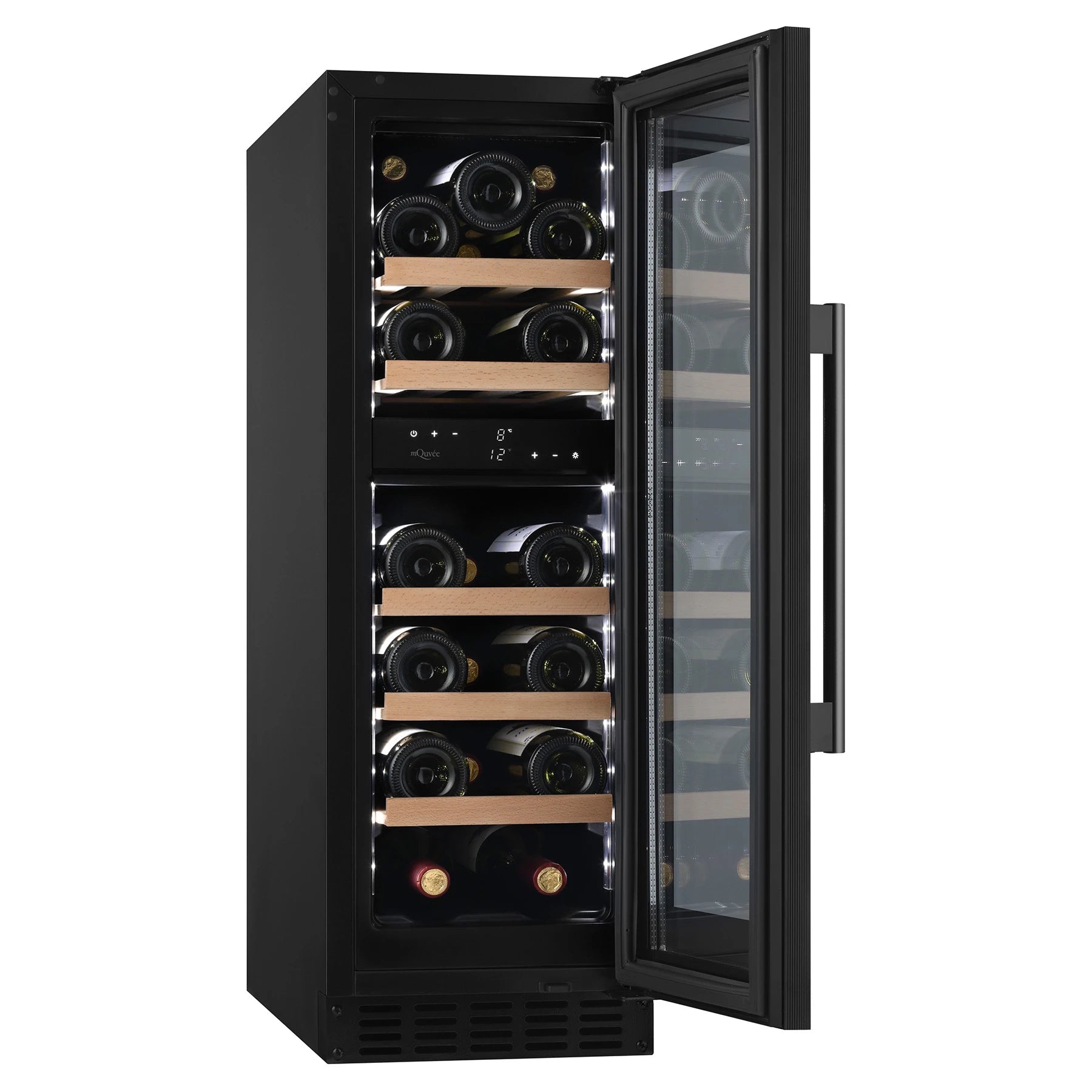 Wine Cooler 19 bottles mQuvée WineCave 800 30D Fullglass Dual-zone