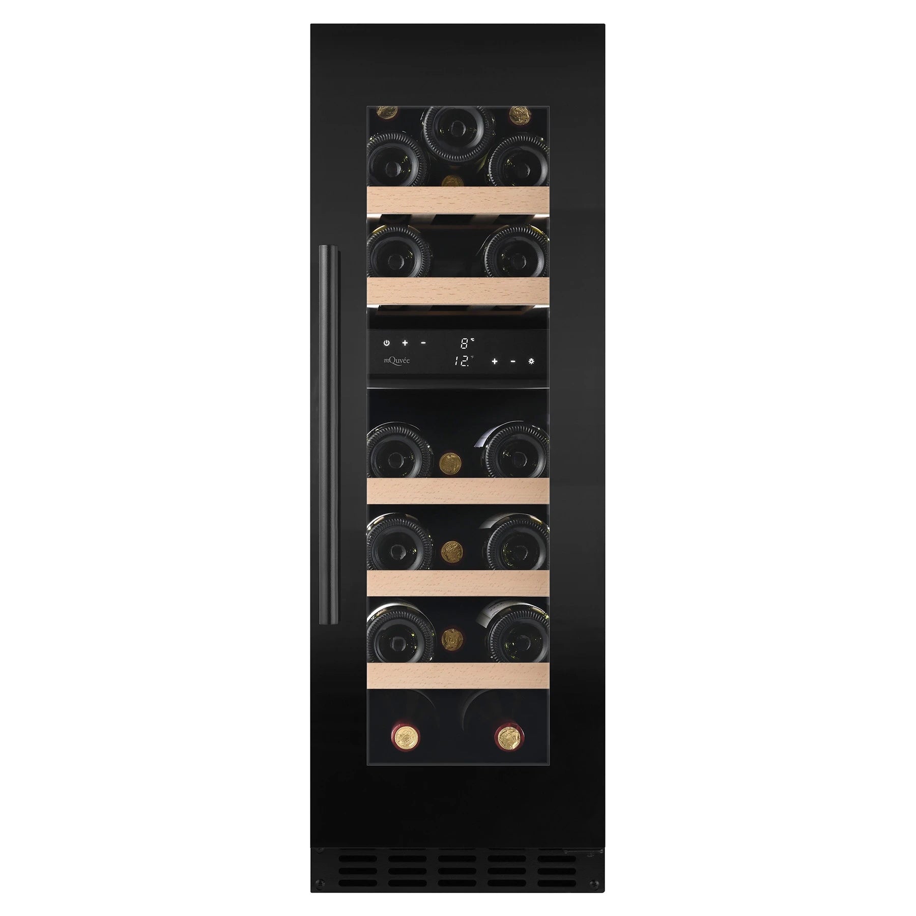 Wine Cooler 19 bottles mQuvée WineCave 800 30D Fullglass Dual-zone