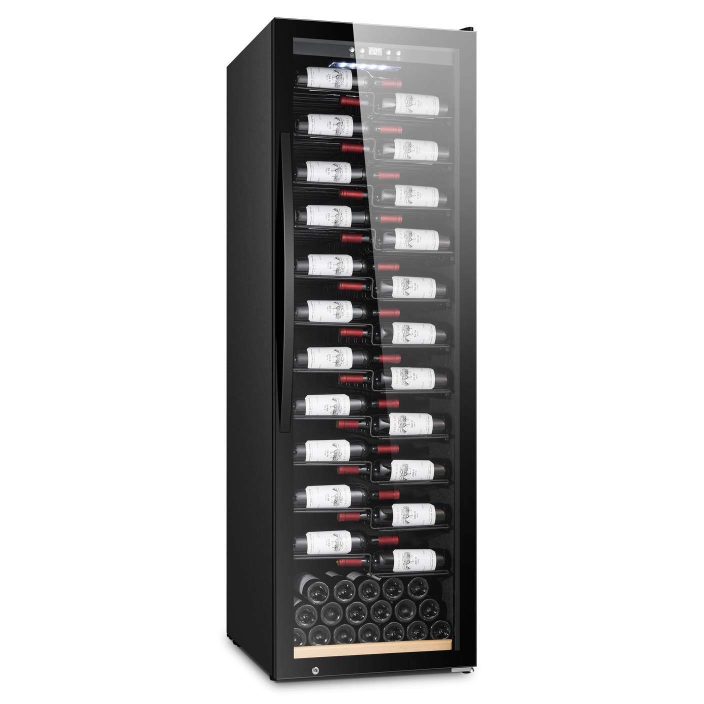 Wine Cooler 153 bottles mQuvée WineExpert 192 Fullglass Black Label-view Dual-zone