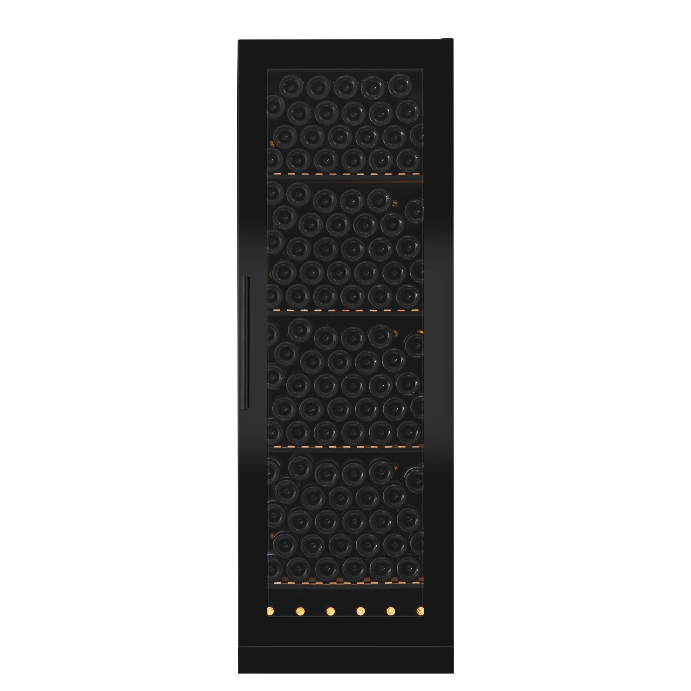 Wine Cooler 215 bottles mQuvée WineStore 215 Full Glass Black