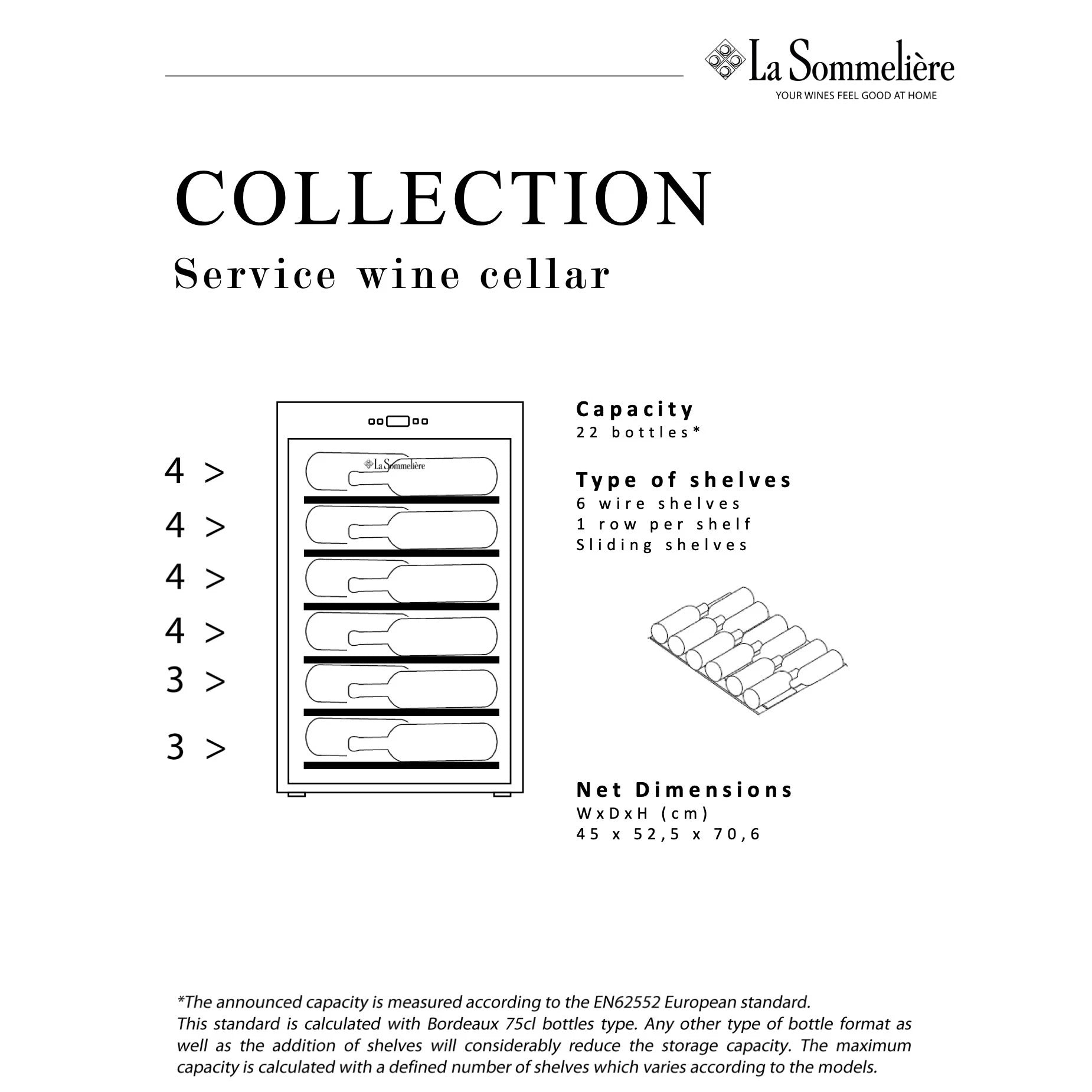 Vinoteca 22 botellas La Sommelière COLLECTION