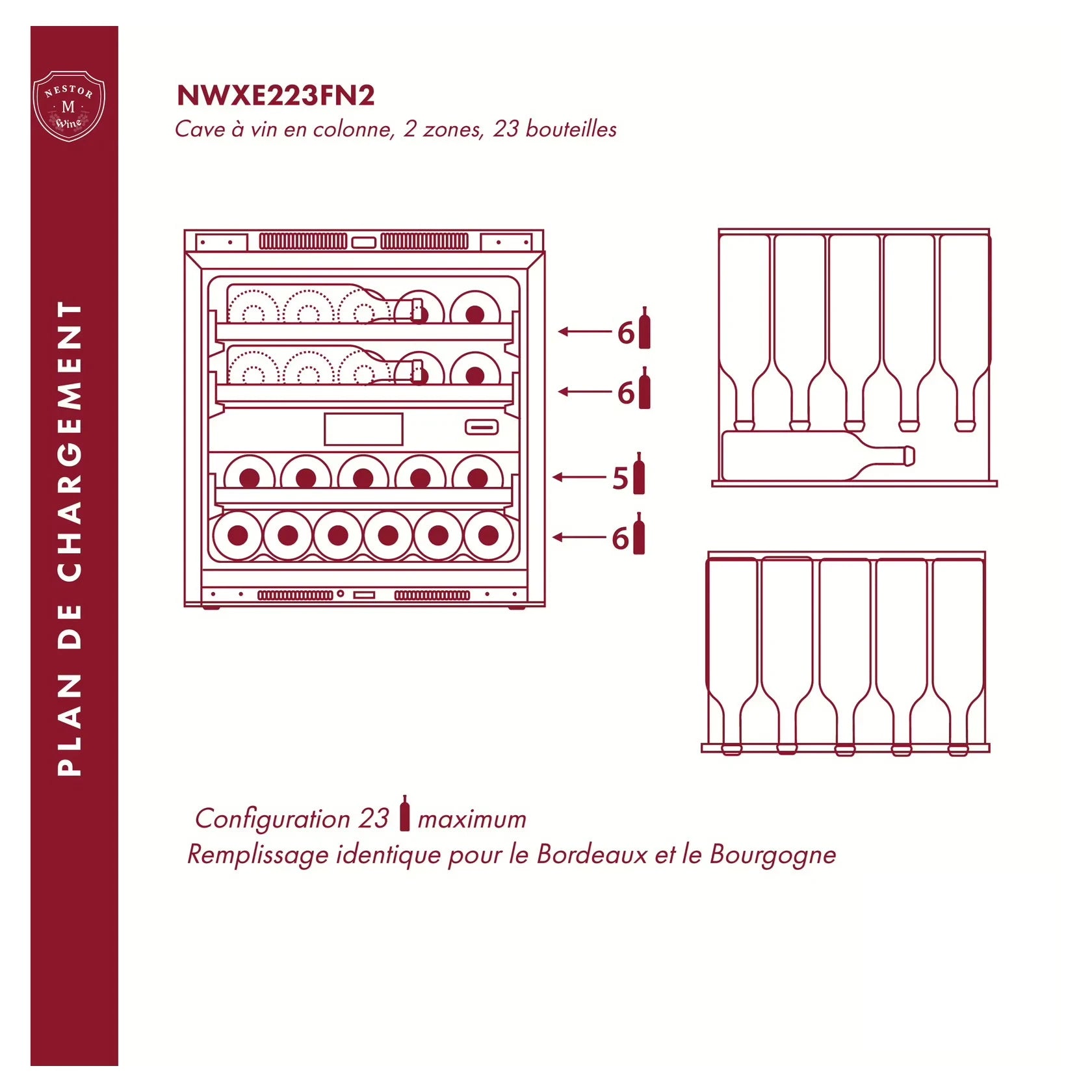 Vinoteca 23 botellas Nestor M Wine NWXE223FN2