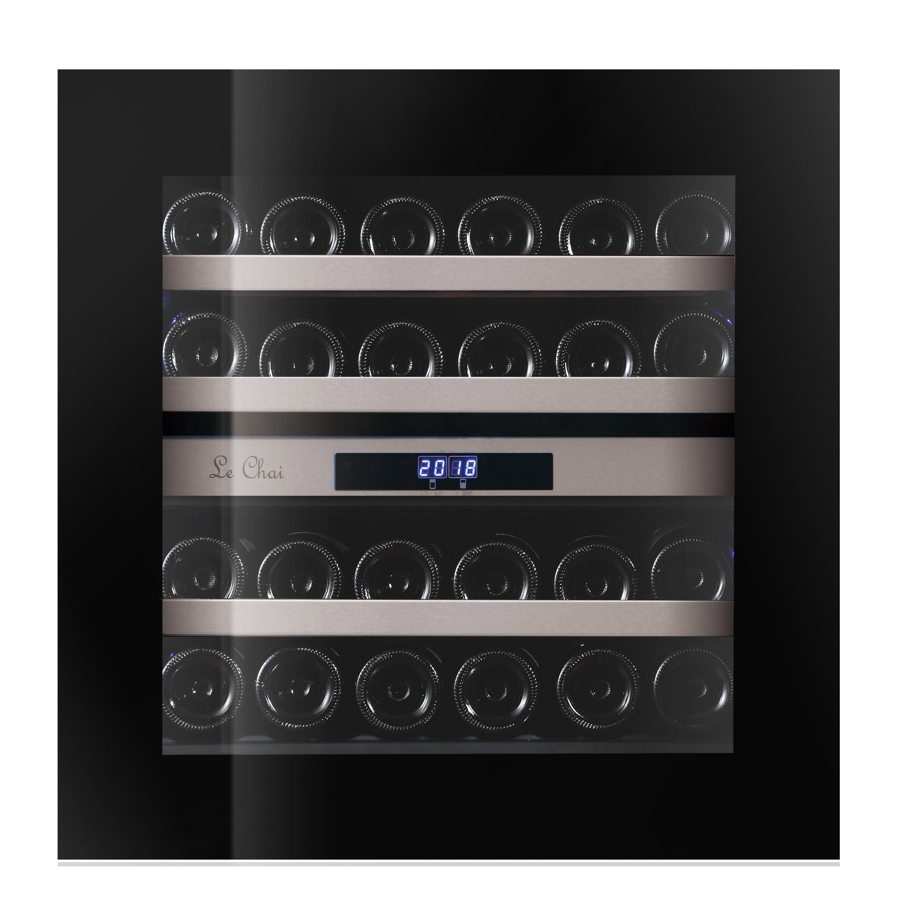 Built-in Wine Cooler 24 bottles Le Chai LBN240POV Black Dual-zone