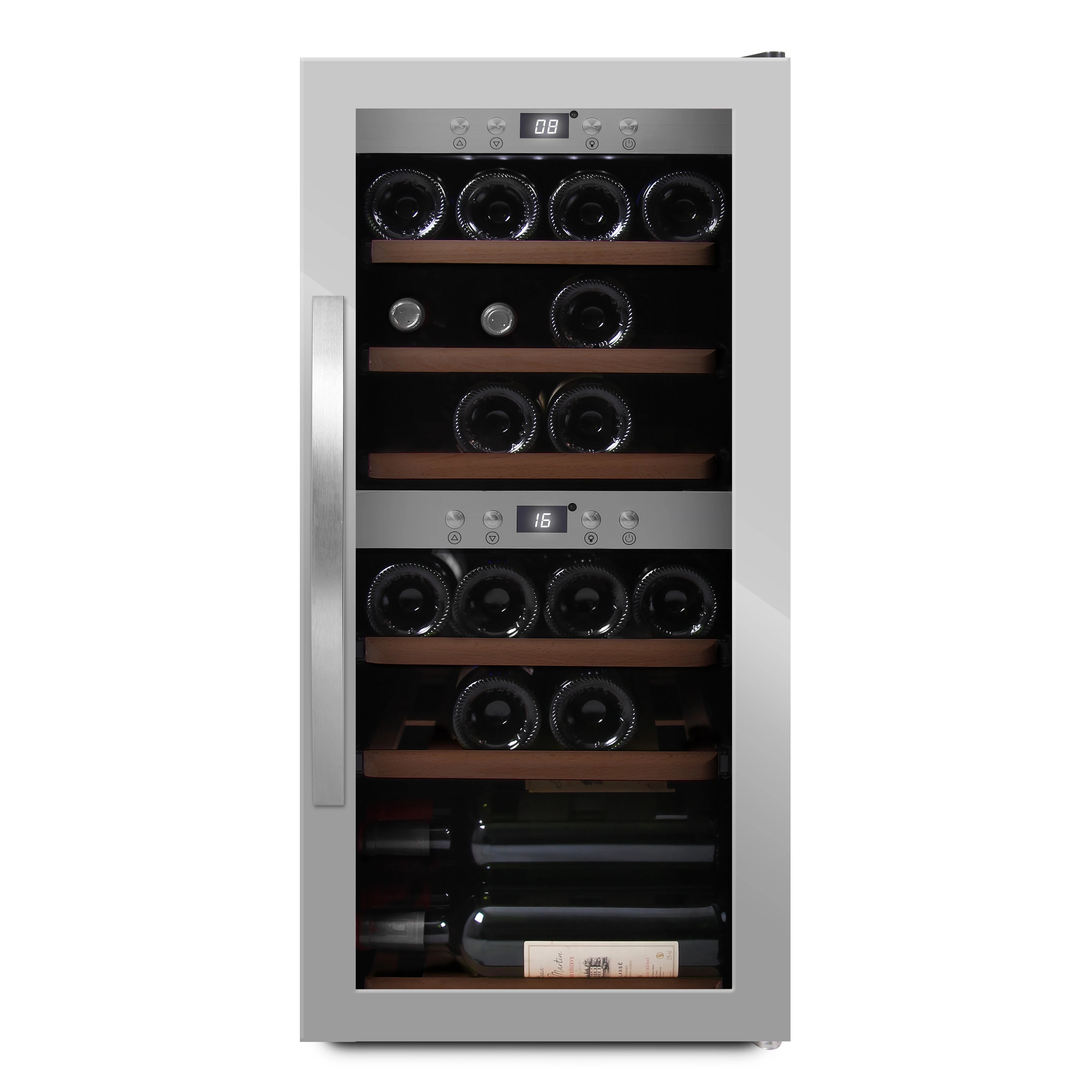 Wine Cooler 24 bottles mQuvée WineExpert 24 Stainless Dual-zone
