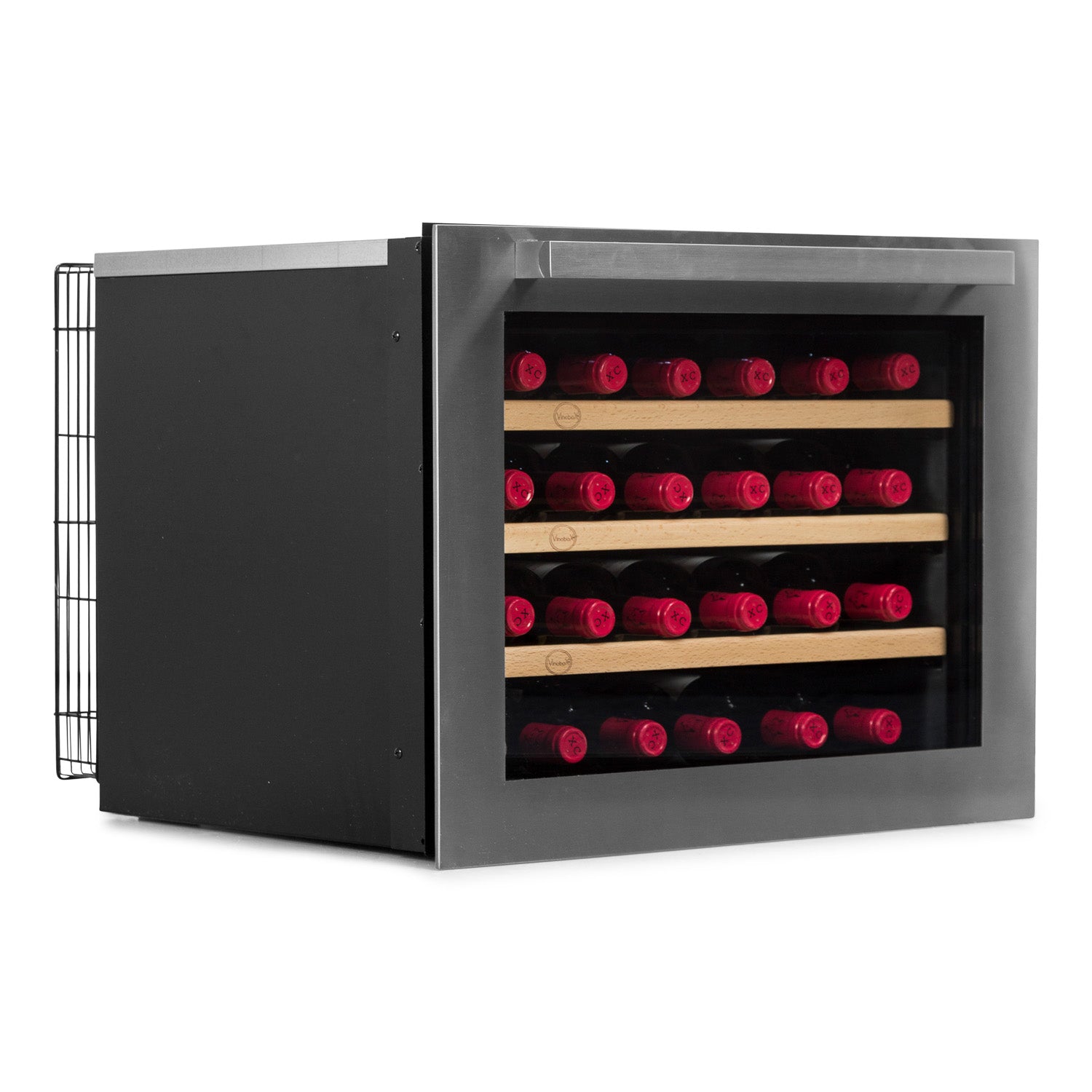 Vinoteca vinobox 24 botellas 24 design lateral cerrada