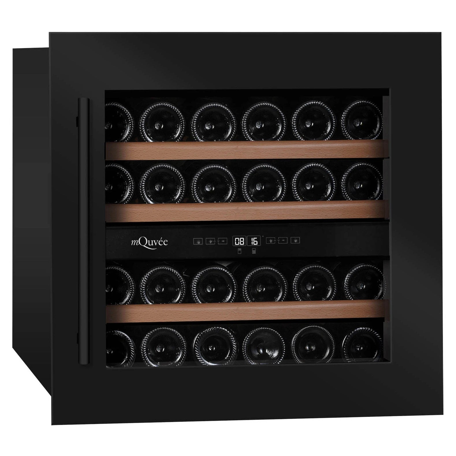 Wine Cooler 25 bottles mQuvée WineKeeper 25D Anthracite Black Dual-zone