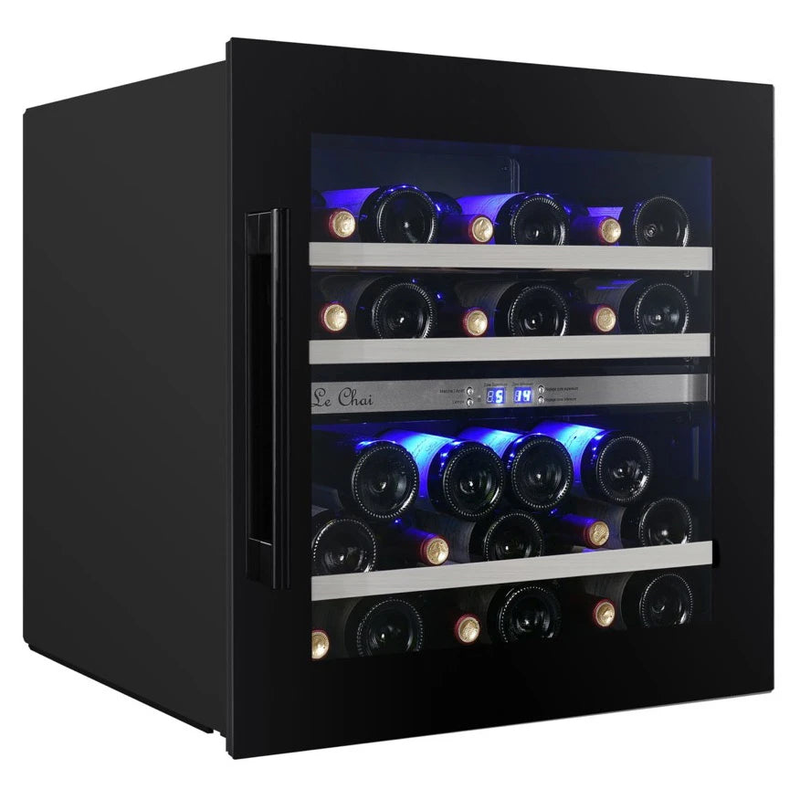 Vinoteca encastrable 27 botellas Le Chai LBN270 doble zona negro