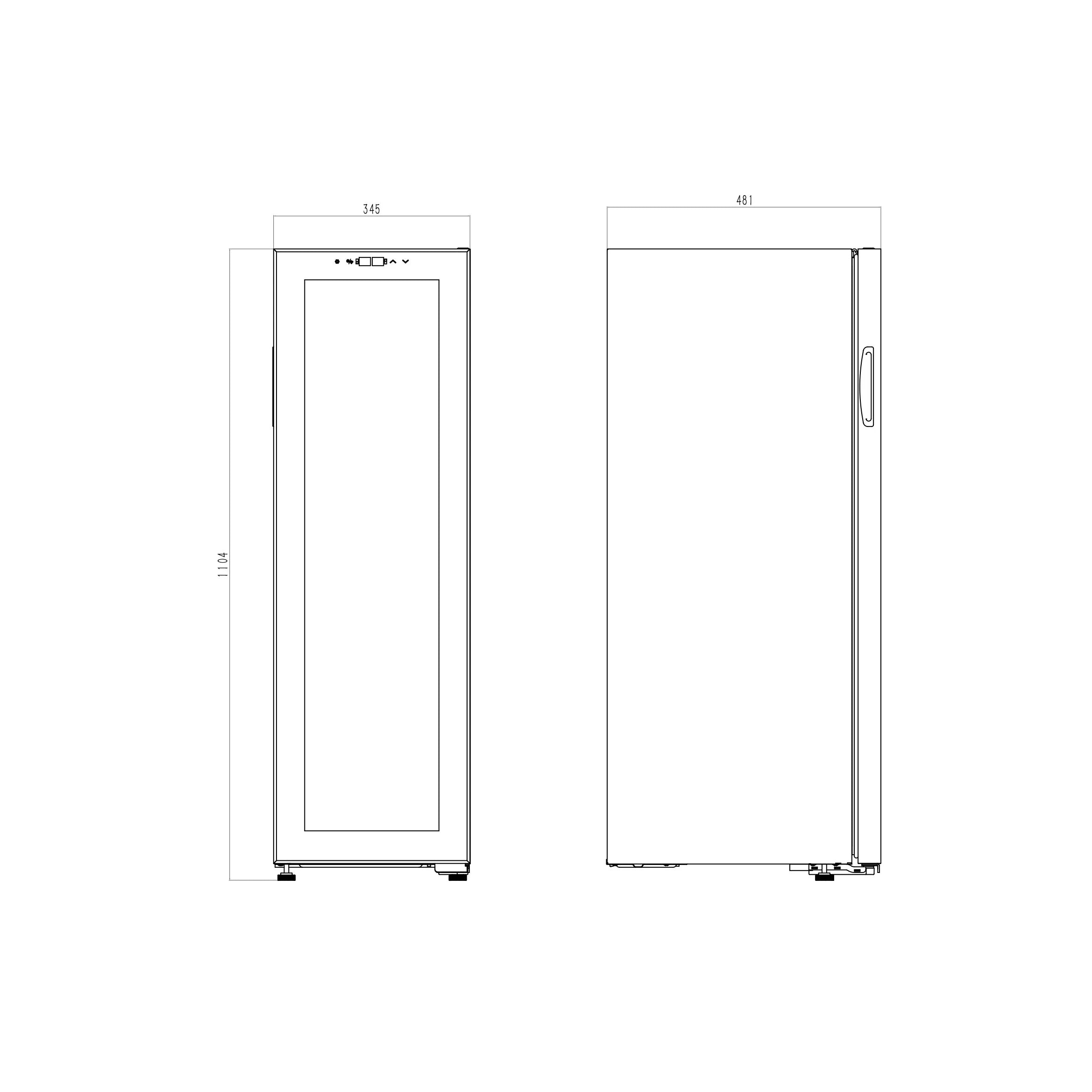 Wine Cooler 27 bottles Cavin Northern Collection 27 Black