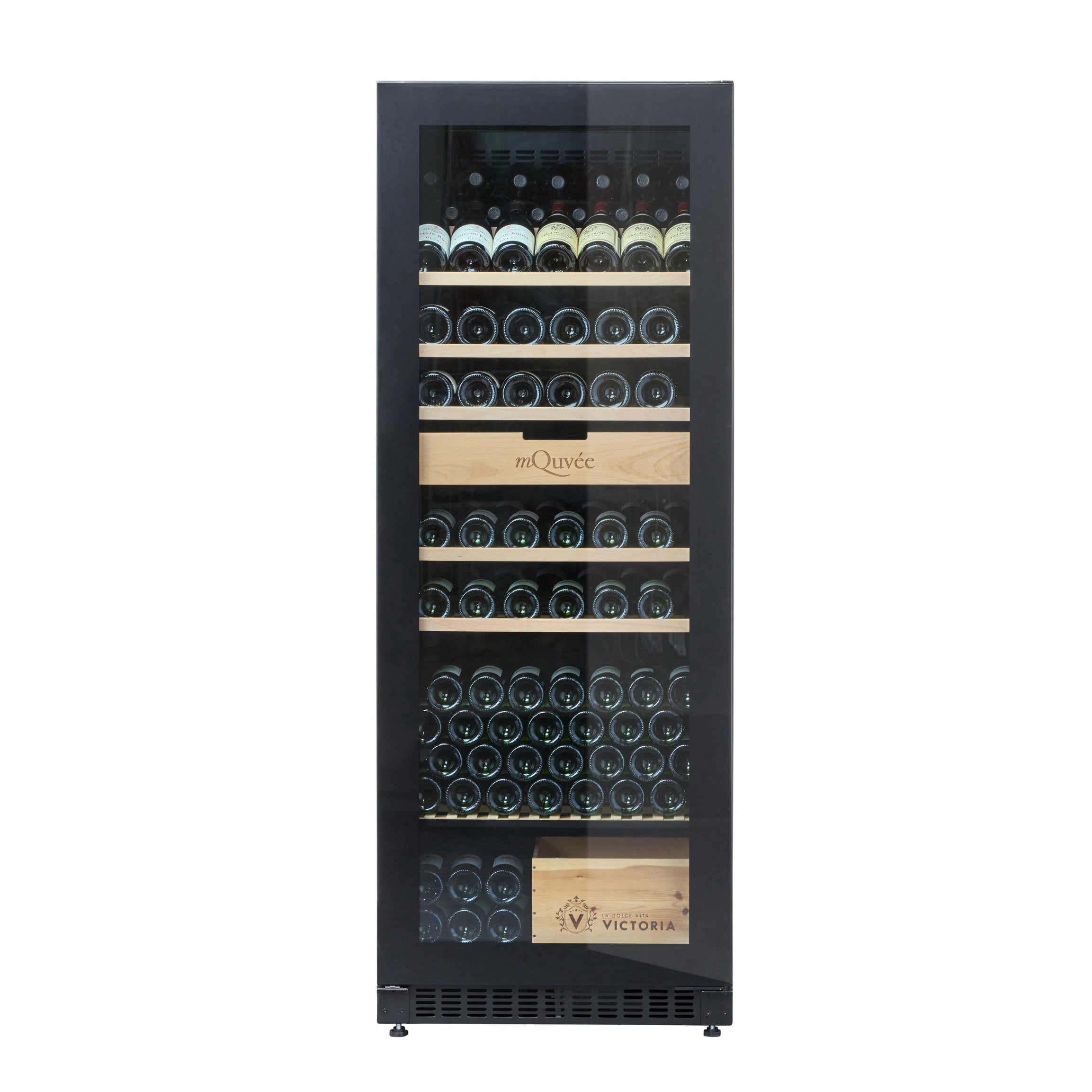Vinoteca 273 botellas mQuvée VELVET 220 frontal cerrada