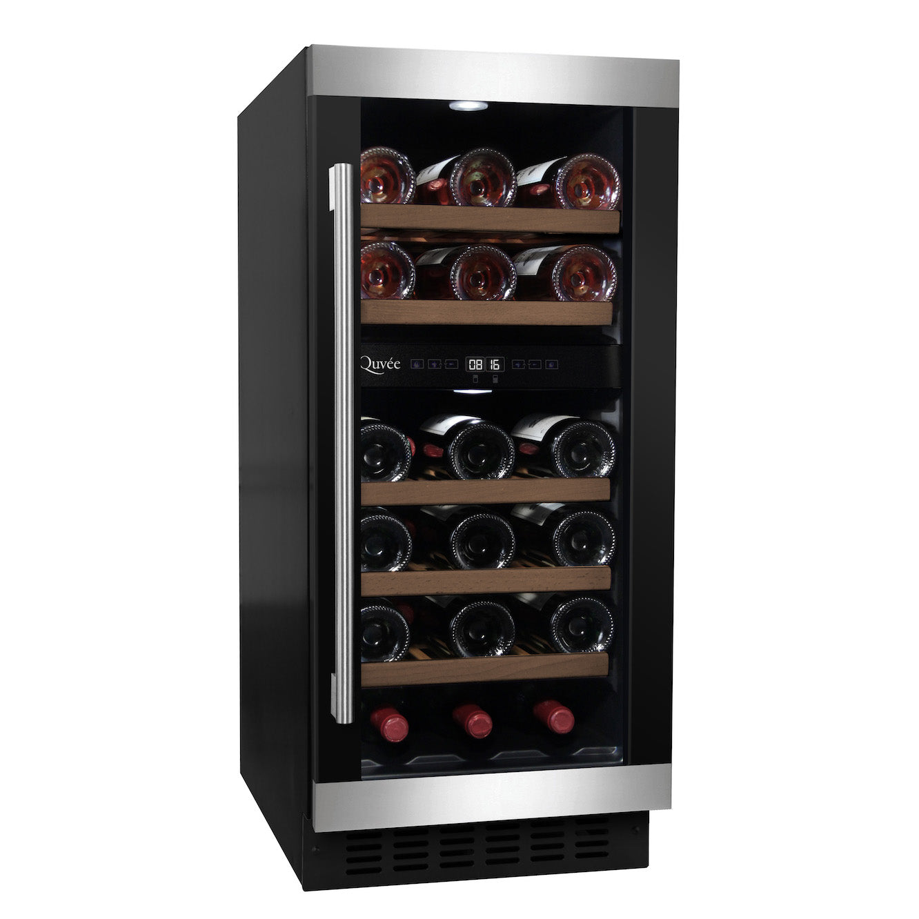 Wine Cooler 28 bottles mQuvée WineCave 700 40D Modern Dual-zone