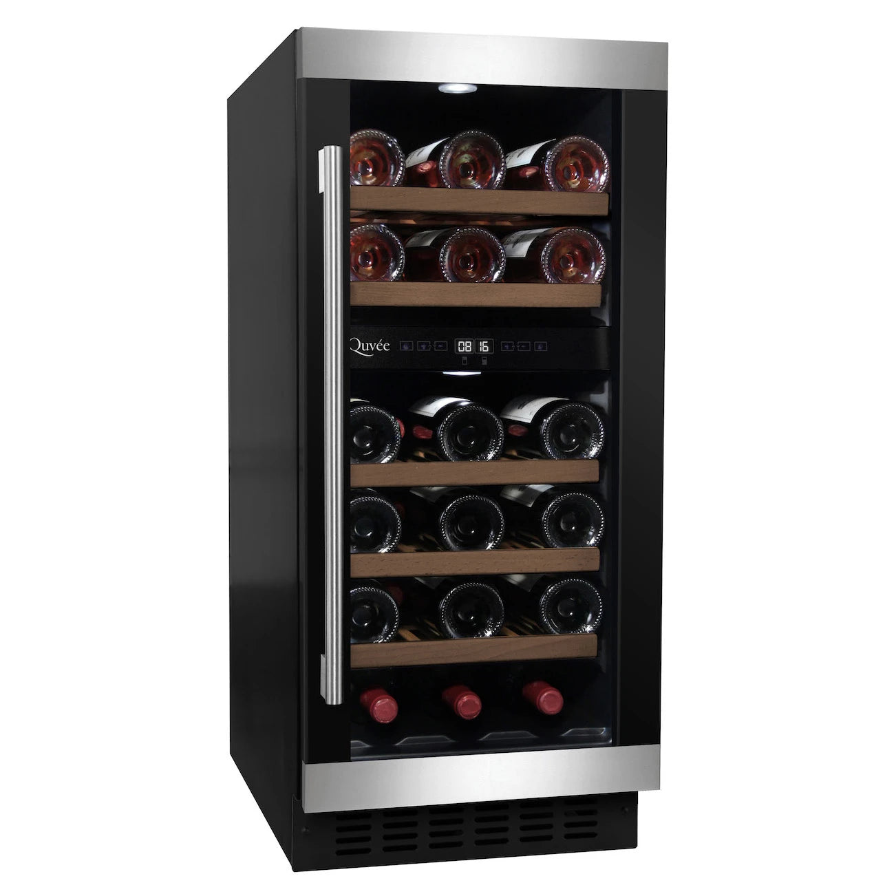 Wine Cooler 28 bottles mQuvée WineCave 700 40D Modern Dual-zone