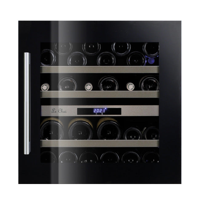 Built-in Wine Cooler 34 bottles Le Chai LBN340 Black Dual-zone