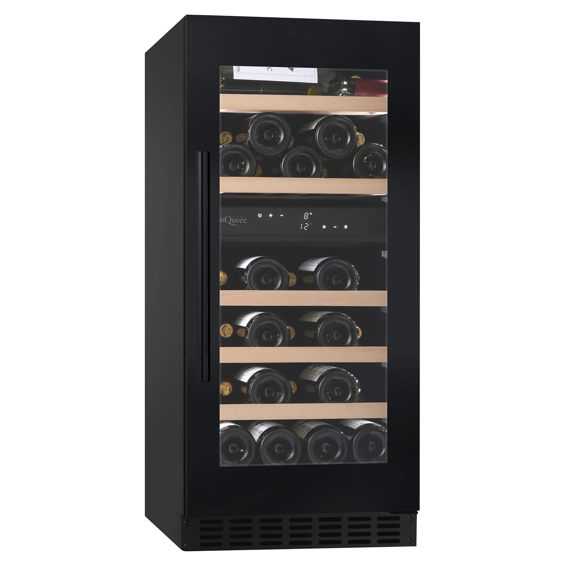Wine Cooler 34 bottles mQuvée WineCave 800 40D Fullglass Dual-zone