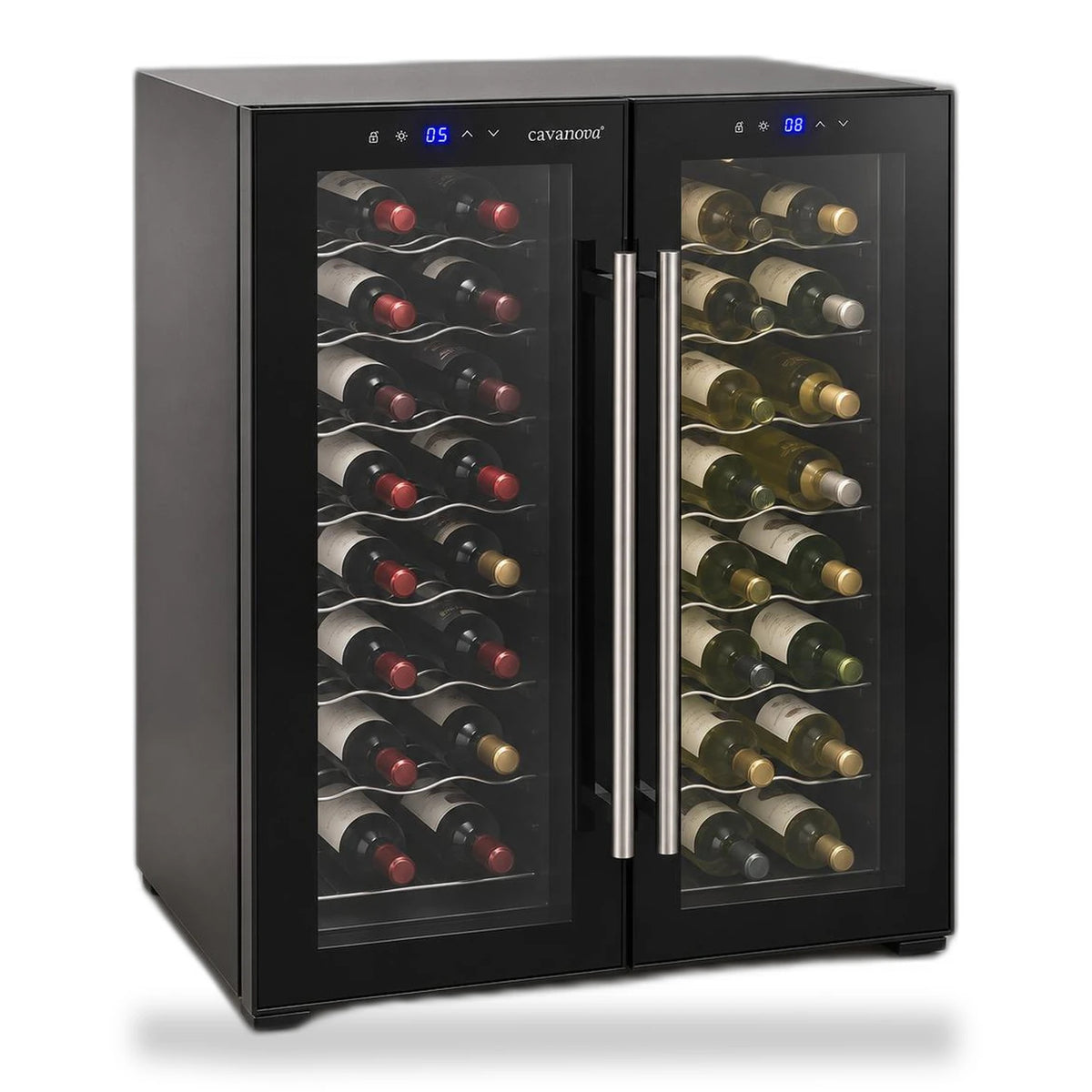 Vinoteca 36 botellas Cavanova CV036-2T doble zona