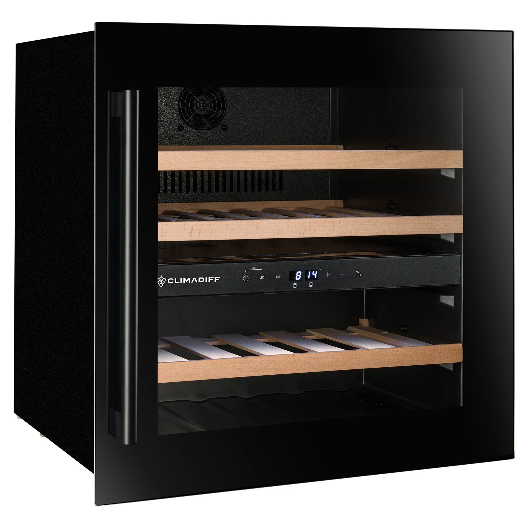 Vinoteca integrable 36 botellas Climadiff CBI36D2B doble zona