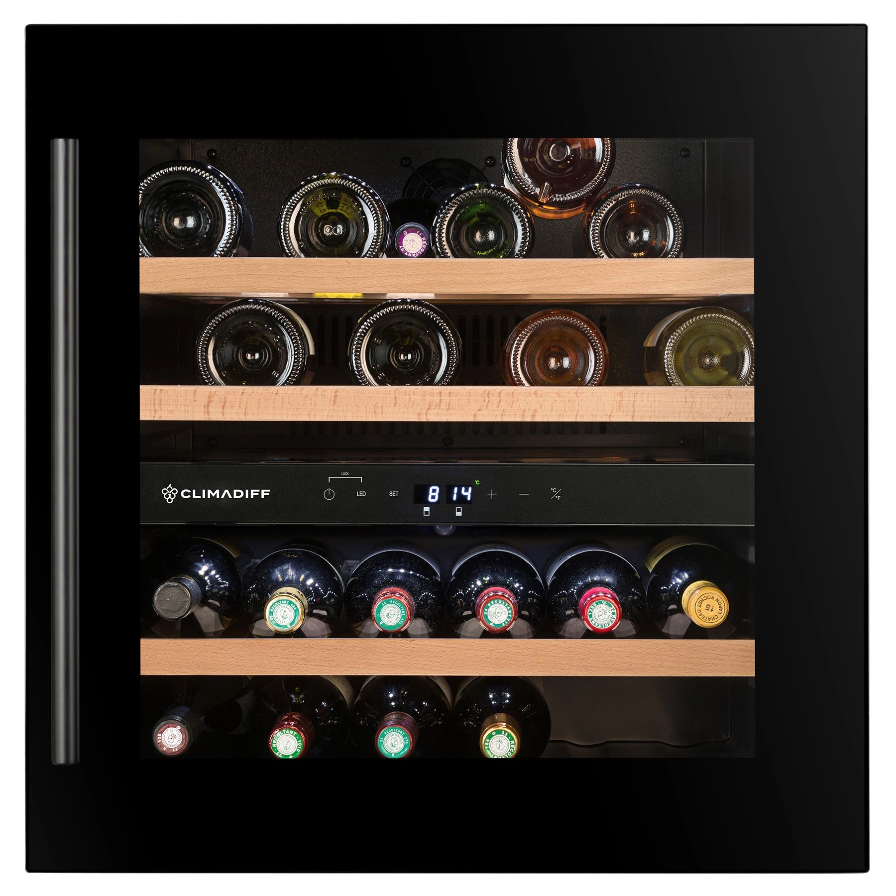 Vinoteca integrable 36 botellas Climadiff CBI36D2B doble zona
