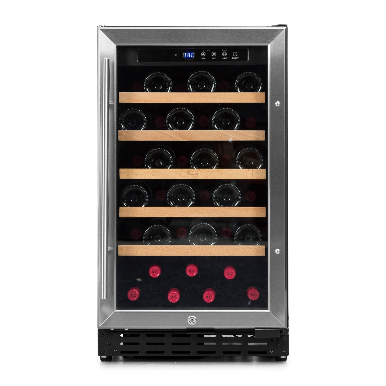 Vinoteca 34 botellas Vinobox 40GC 1T Encastrable Inox