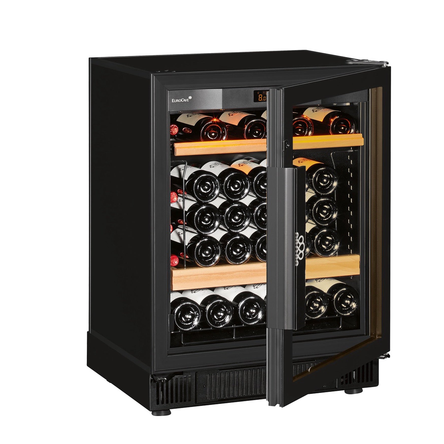 Vinoteca 38 botellas EuroCave Compact SFG4 Multitemperatura Full Glass