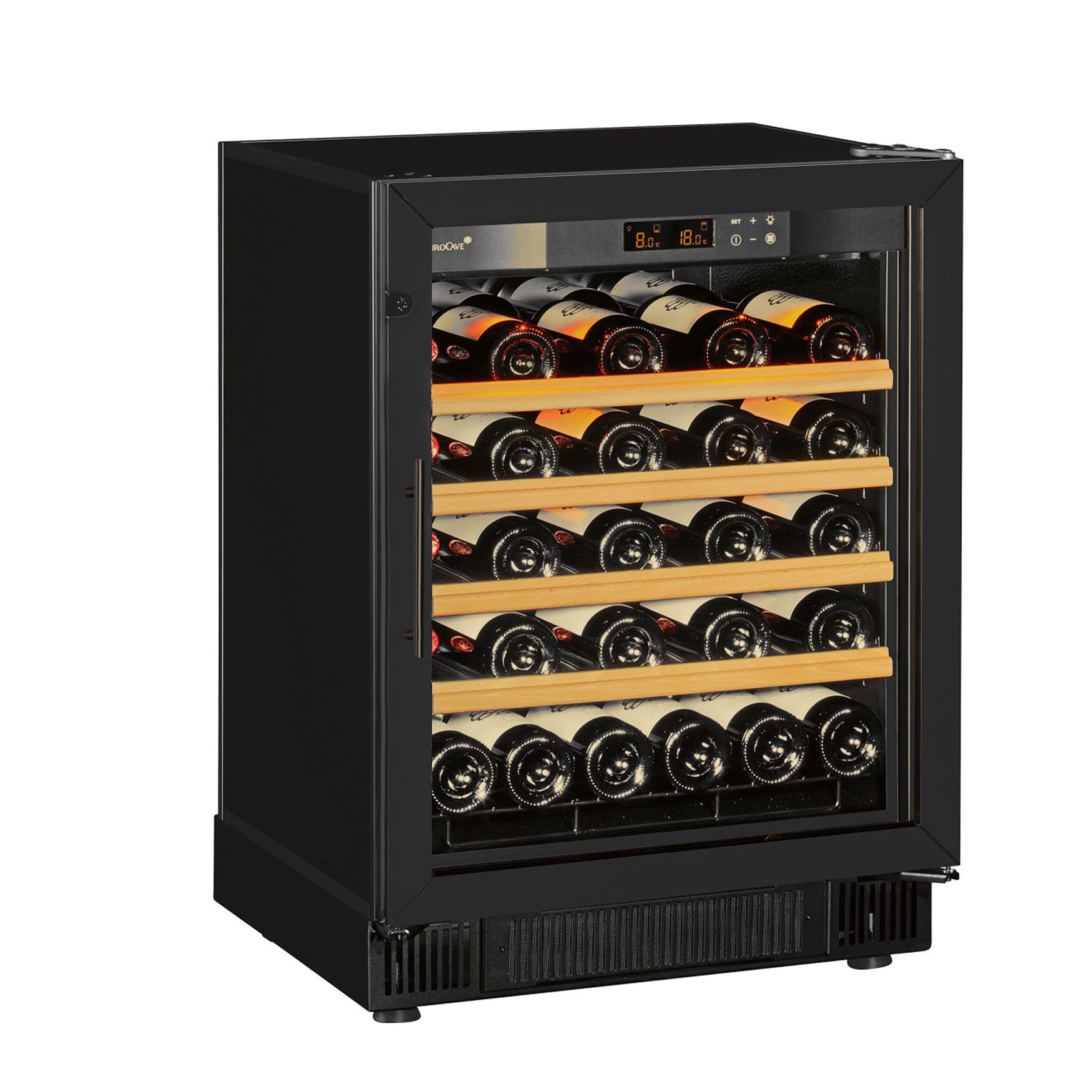Vinoteca 38 botellas EuroCave Compact SV4 Multitemperatura Glass