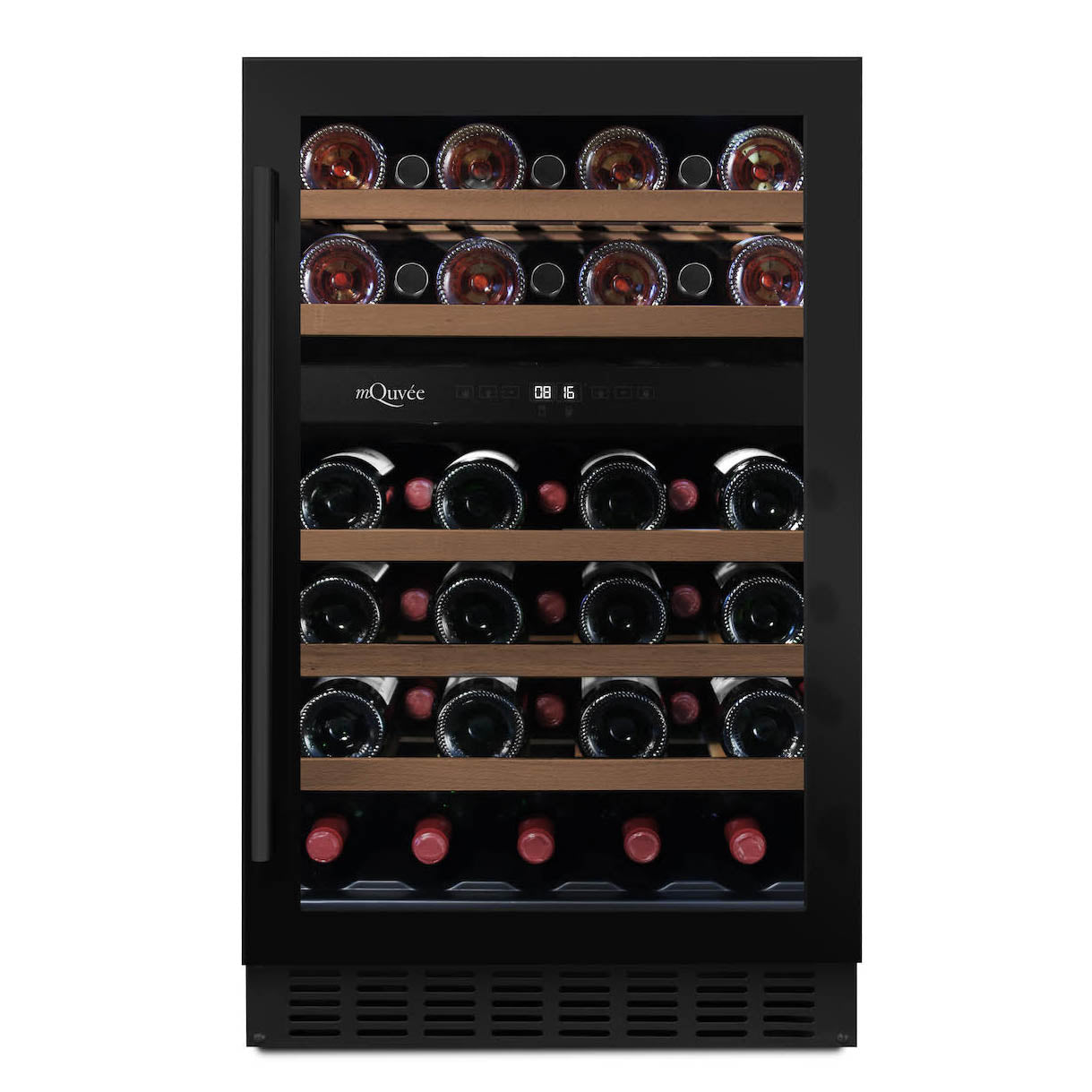 Wine Cooler 38 bottles mQuvée WineCave 700 50D Anthracite Black Dual-zone