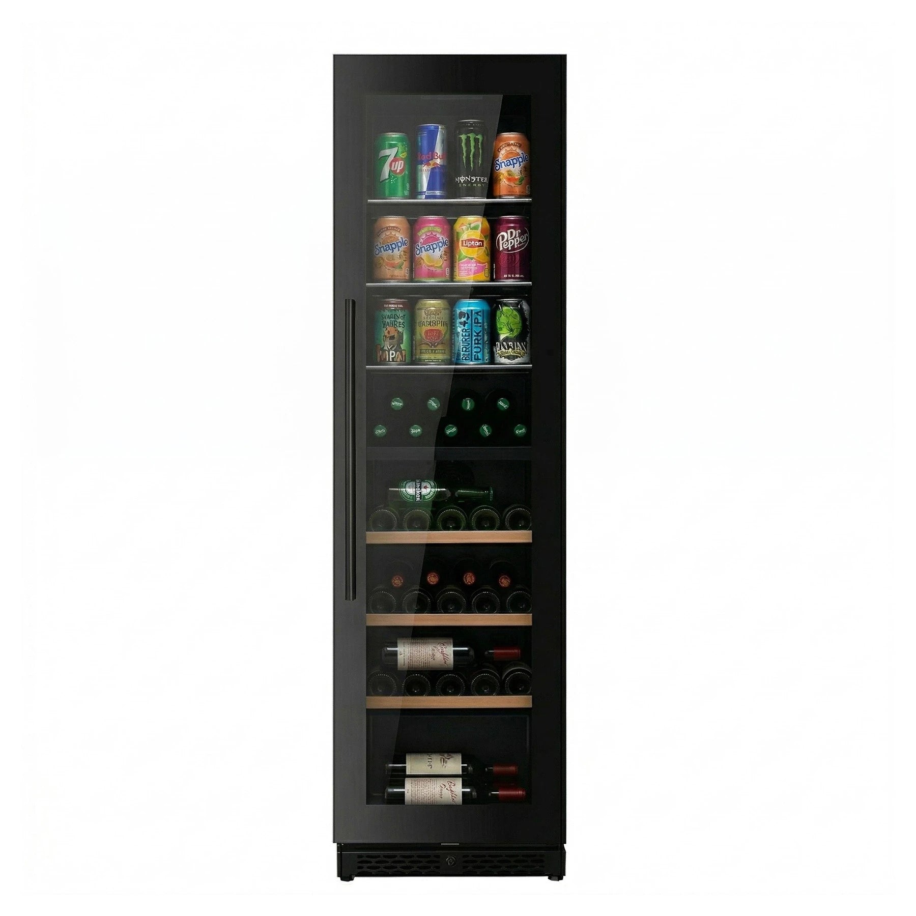 Wine Cooler 41 bottles + Beverage Fridge ClimaVin Noir142