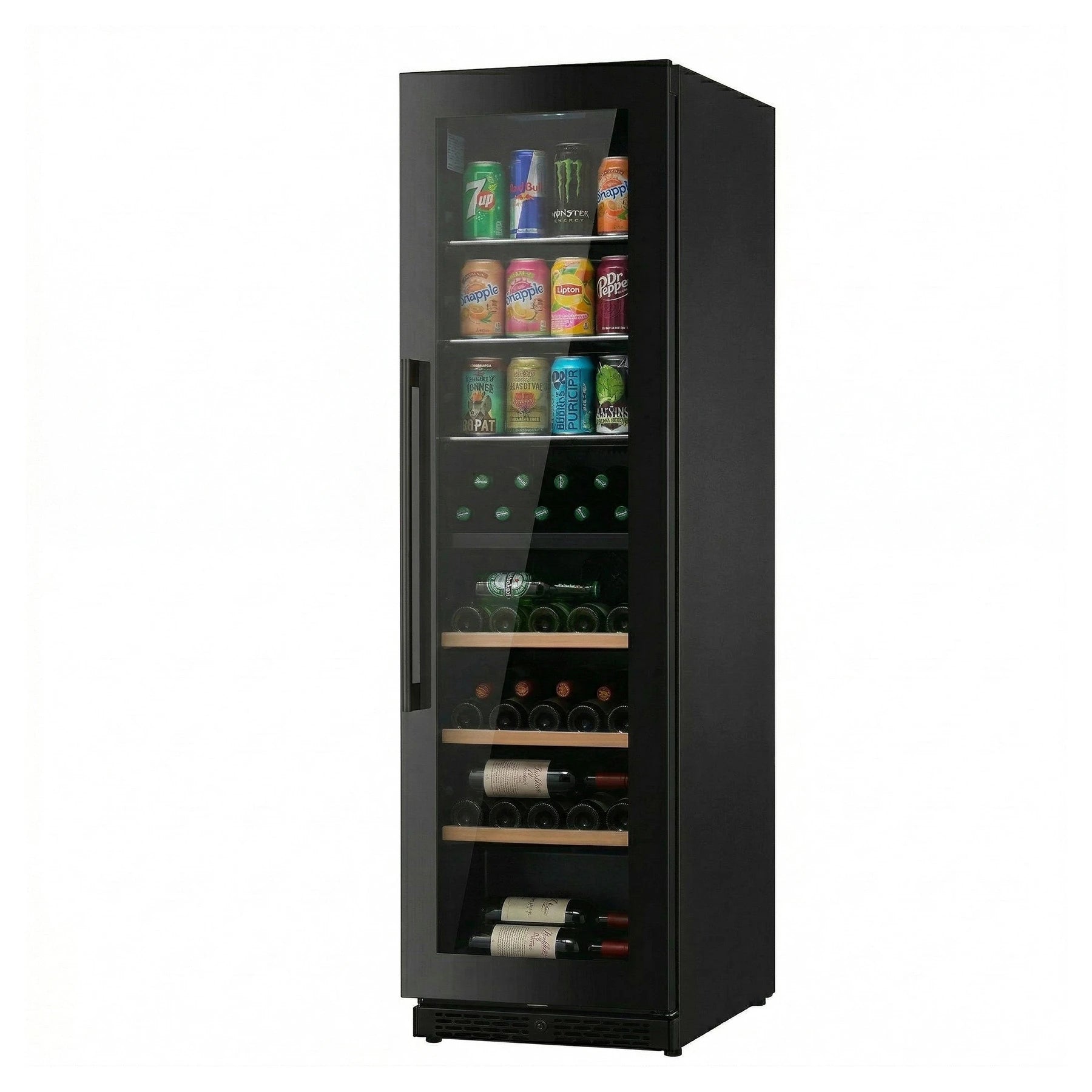 Wine Cooler 41 bottles + Beverage Fridge ClimaVin Noir142