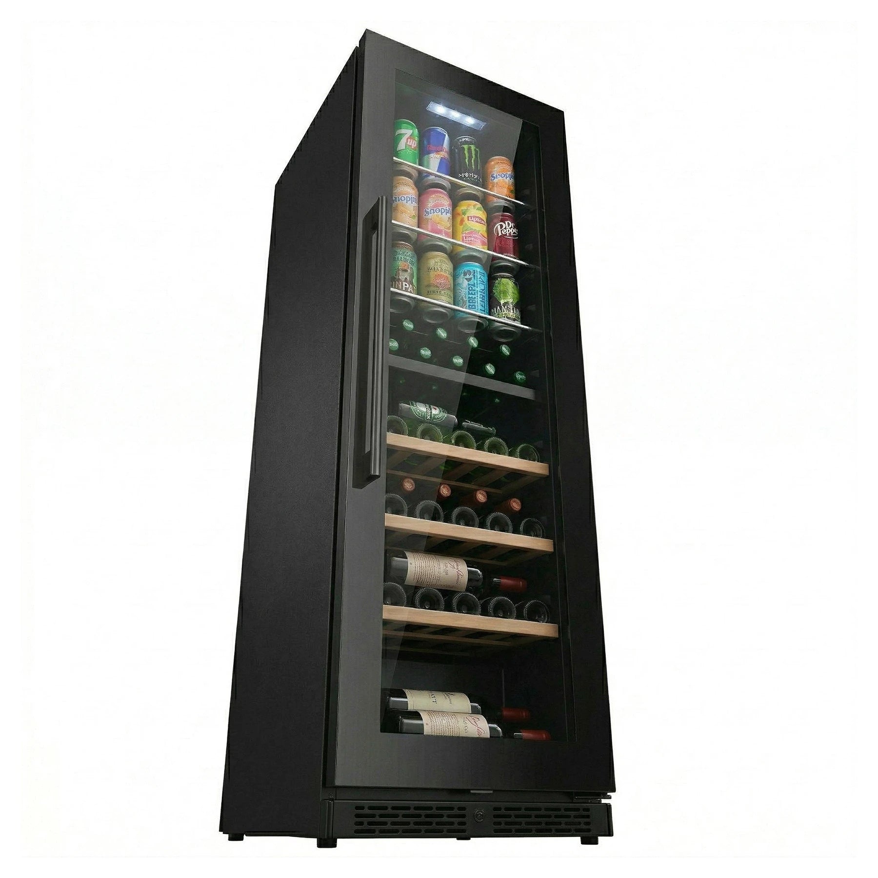 Wine Cooler 41 bottles + Beverage Fridge ClimaVin Noir142