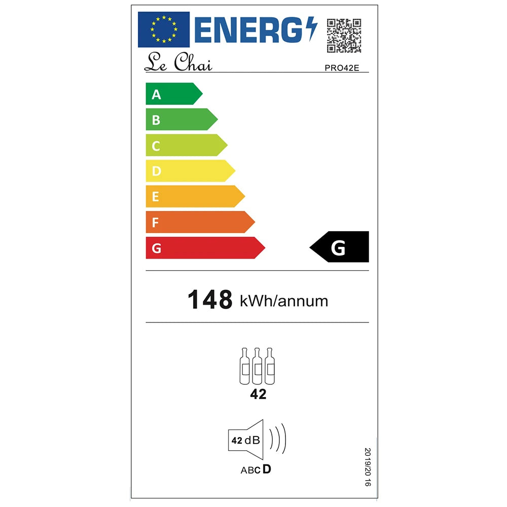 Vinoteca encastrable 42 botellas Le Chai PRO42E negro